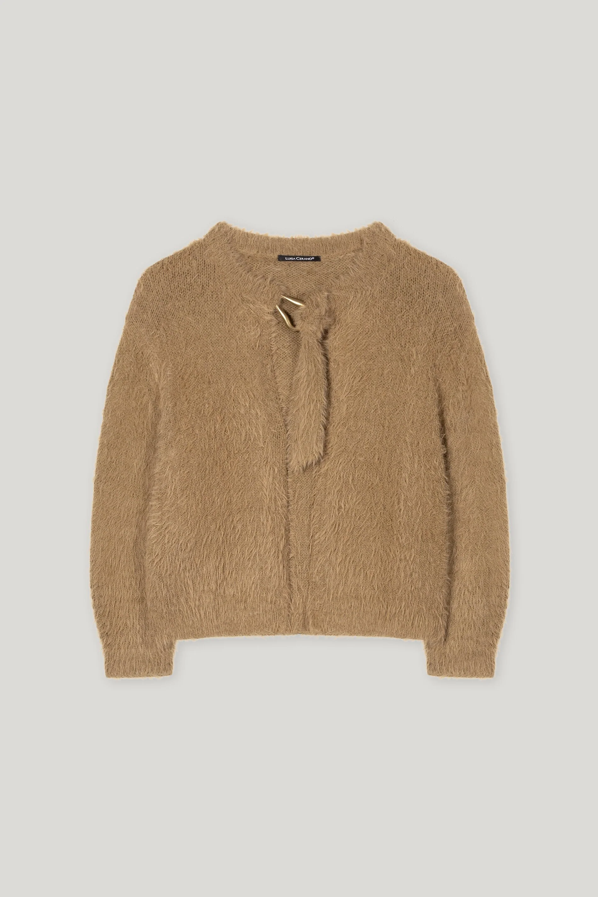 Cardigan mit Bindebanddetail - hanf - Standard - Image 5