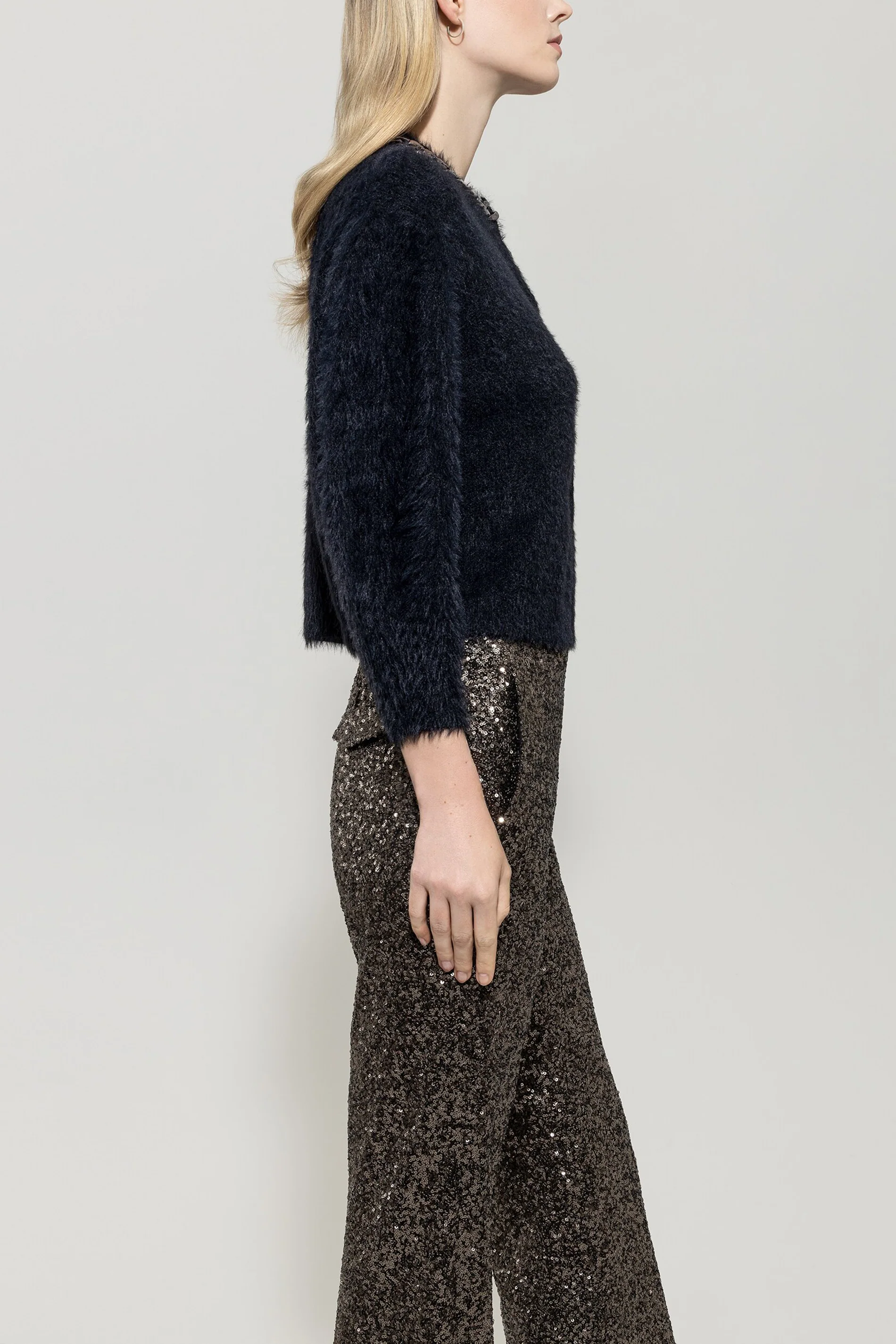 Cardigan mit Chunky-Chain - deep black - Standard - Image 2