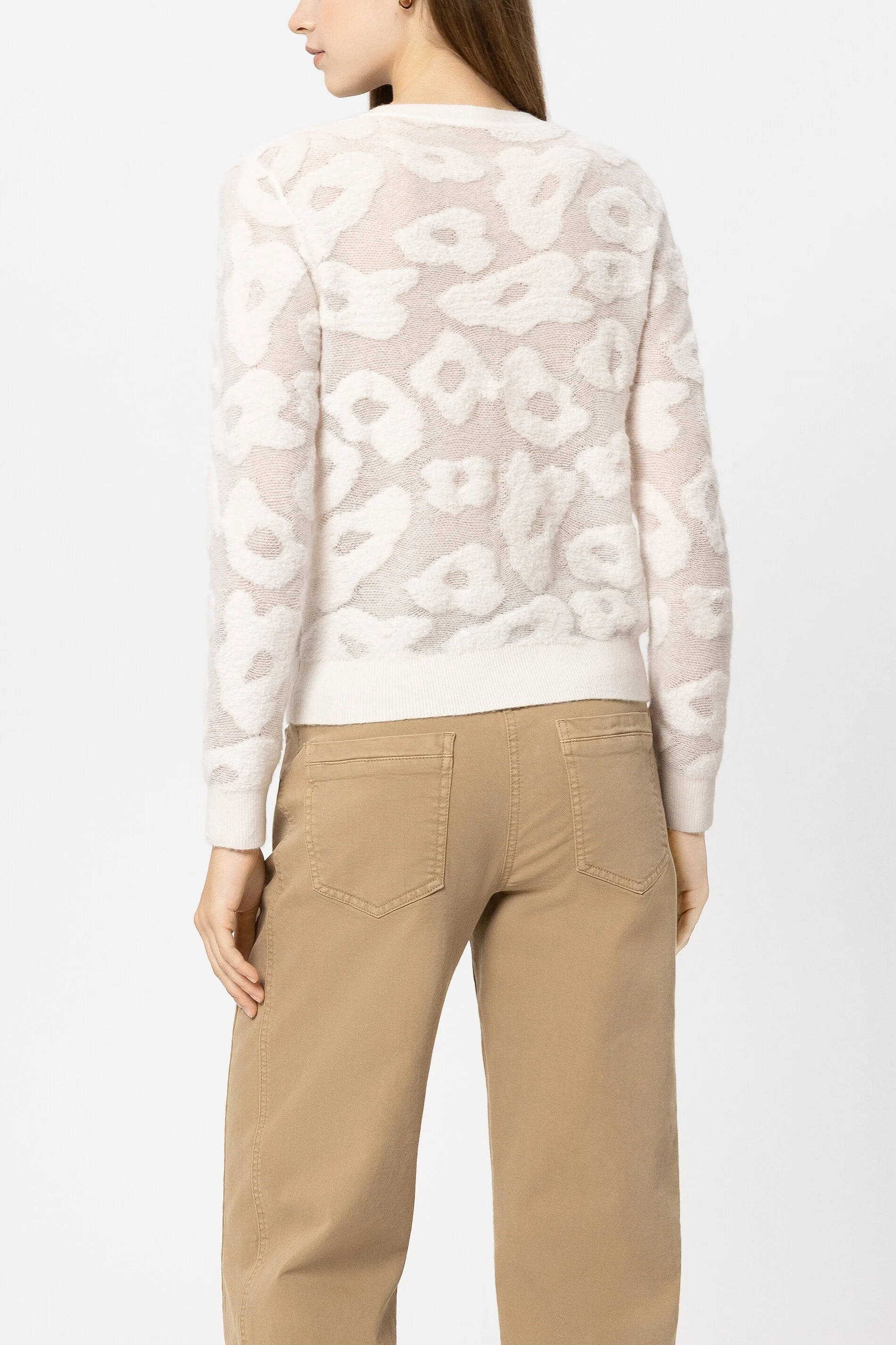 Cardigan mit Leo-Pattern - cream - Standard - Image 3