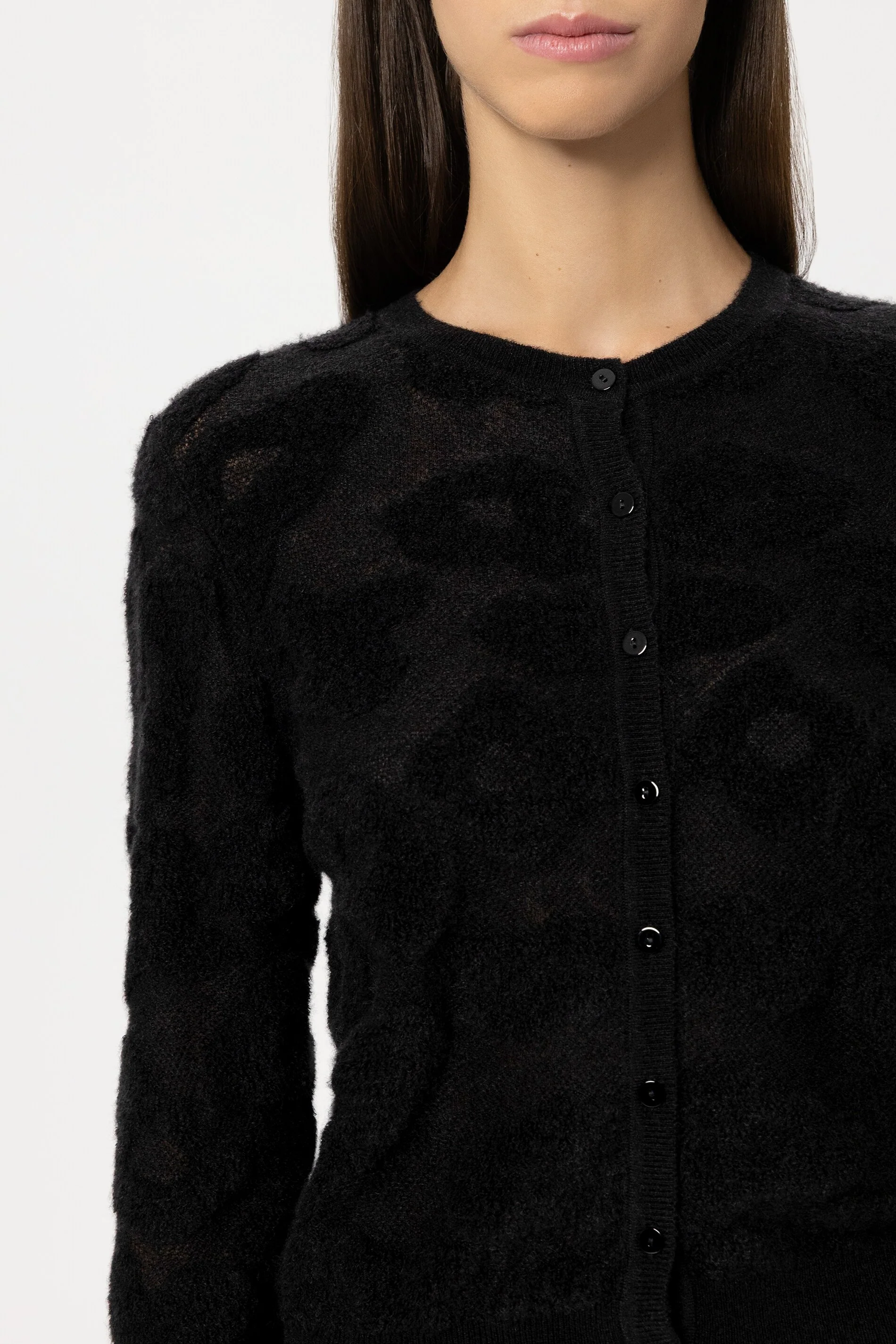 Cardigan mit Leo-Pattern - pure black - Standard - Image 4