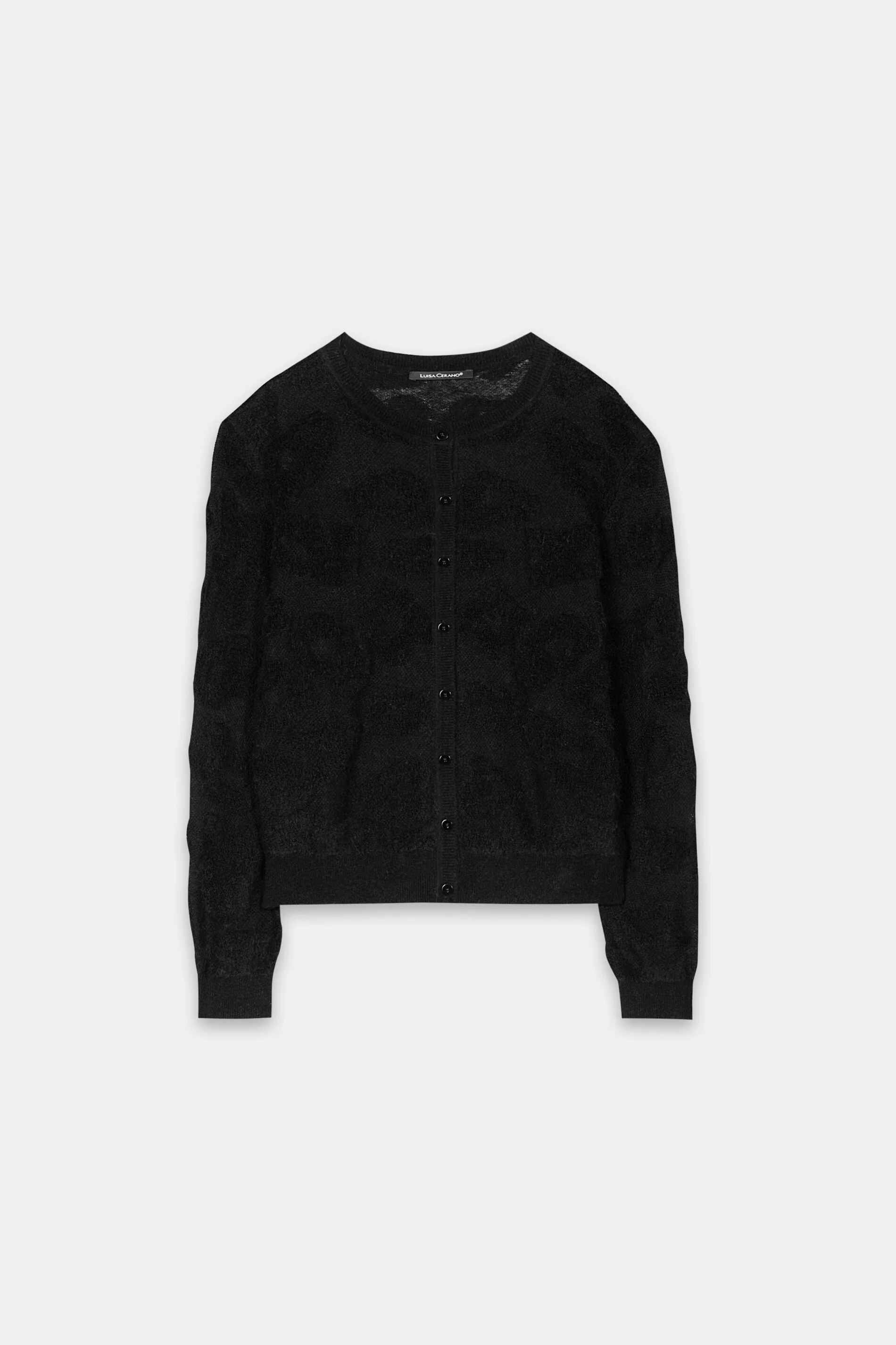 Cardigan mit Leo-Pattern - pure black - Standard - Image 5
