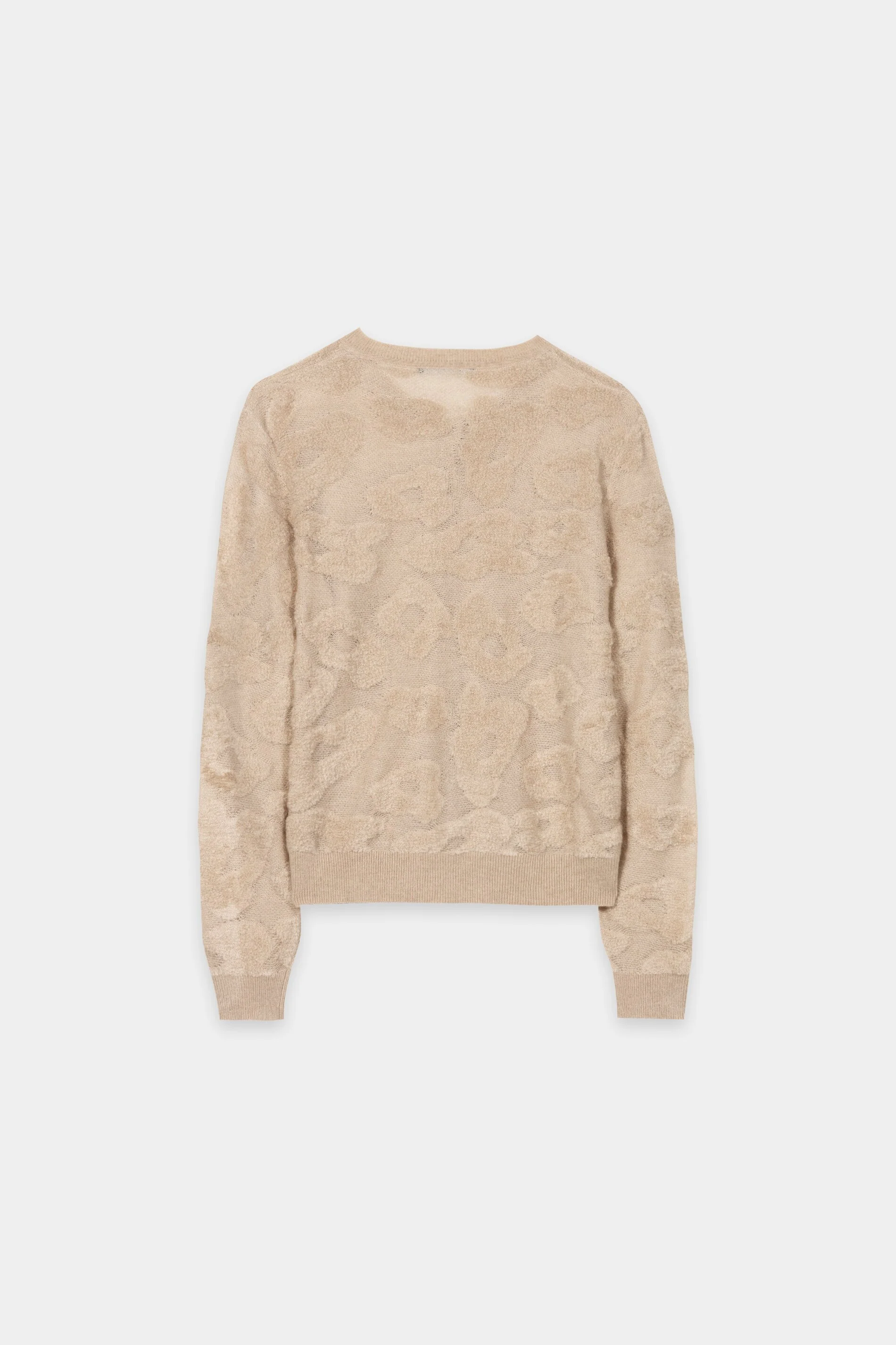 Cardigan mit Leo-Pattern - soft camel - Standard - Image 6
