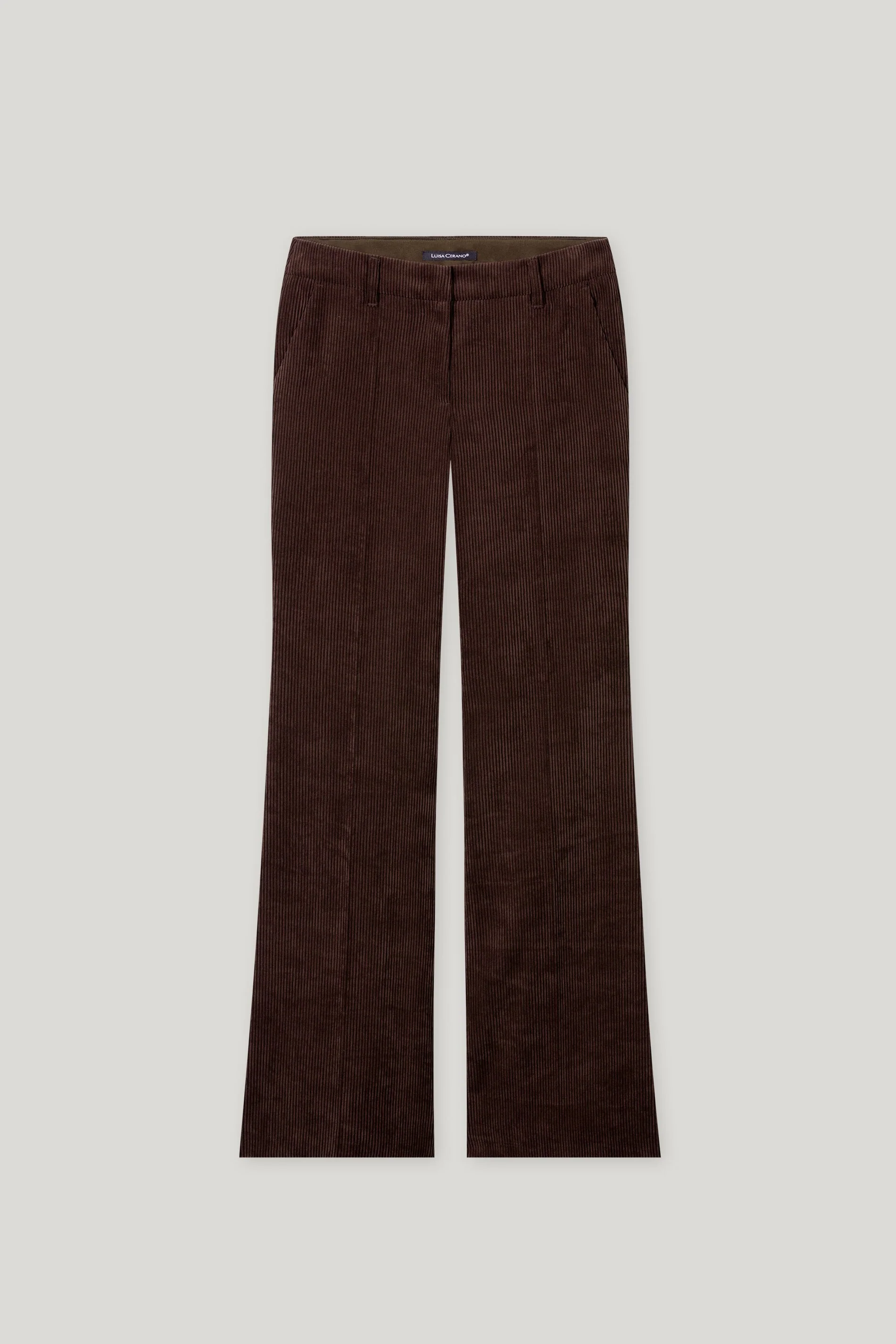 Corduroy flared pants - espresso - standard - Image 5