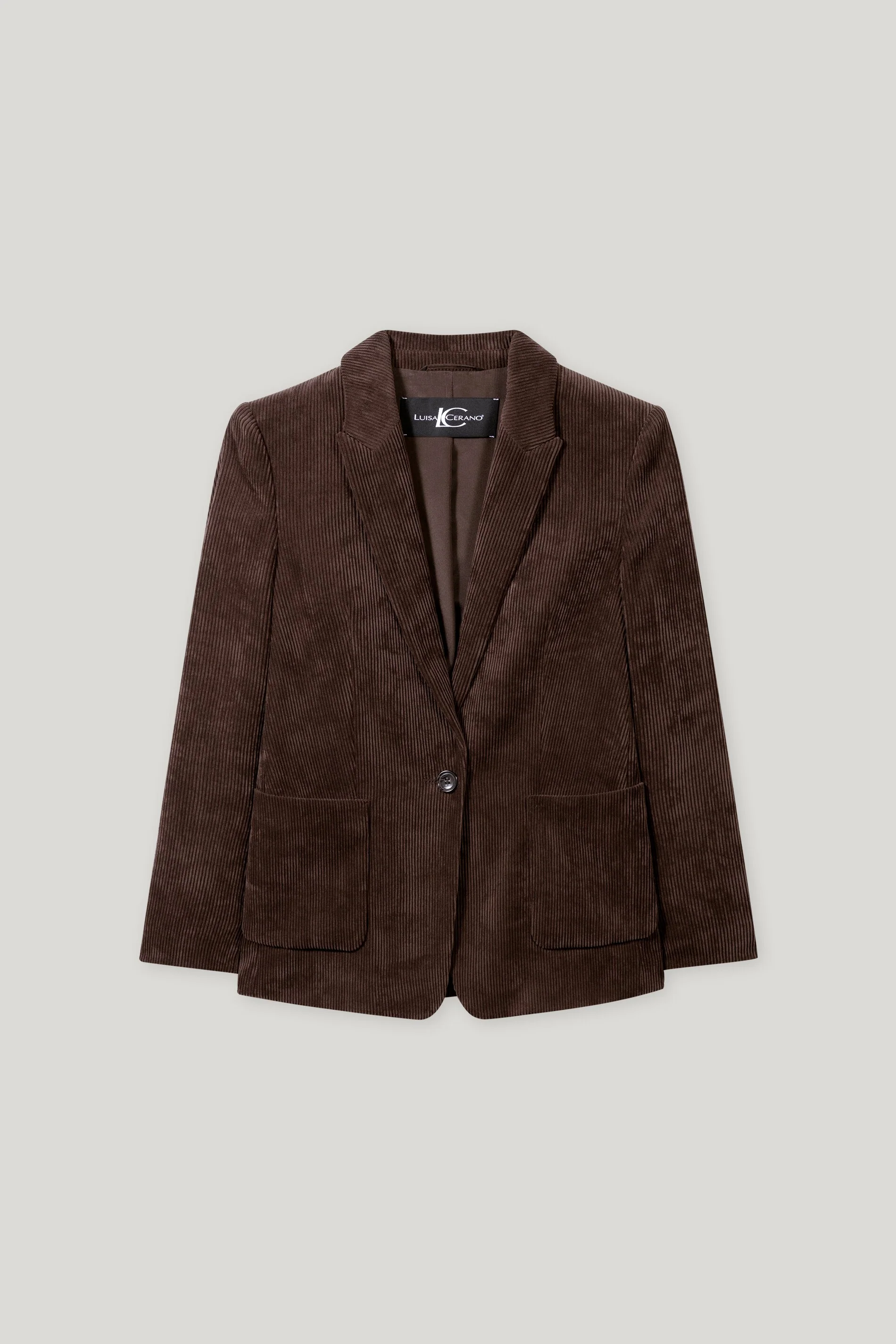 Cord-Ein-Knopf-Blazer - espresso - Standard - Image 5