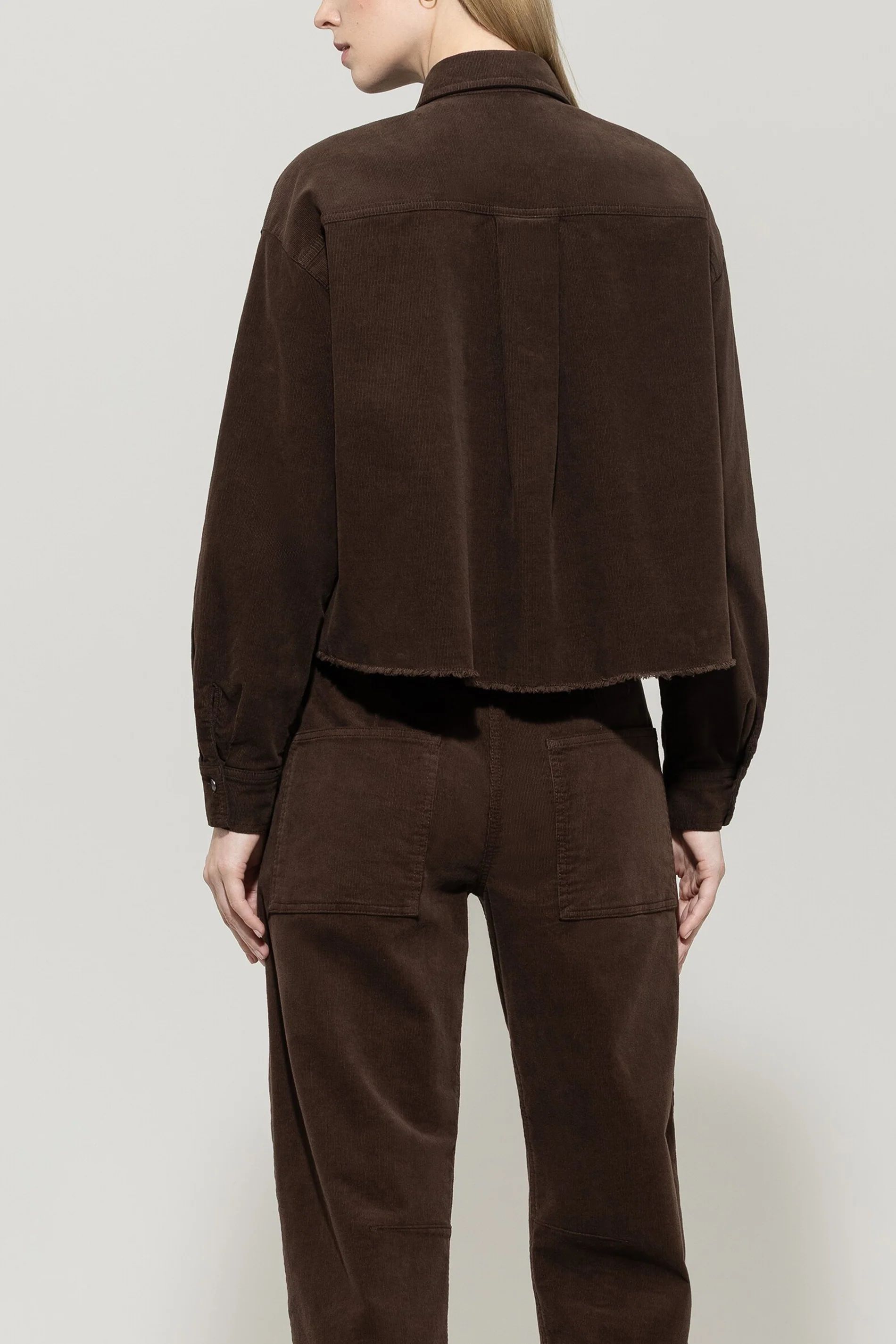 Cord-Hemd mit Fransendetails - espresso - Standard - Image 3