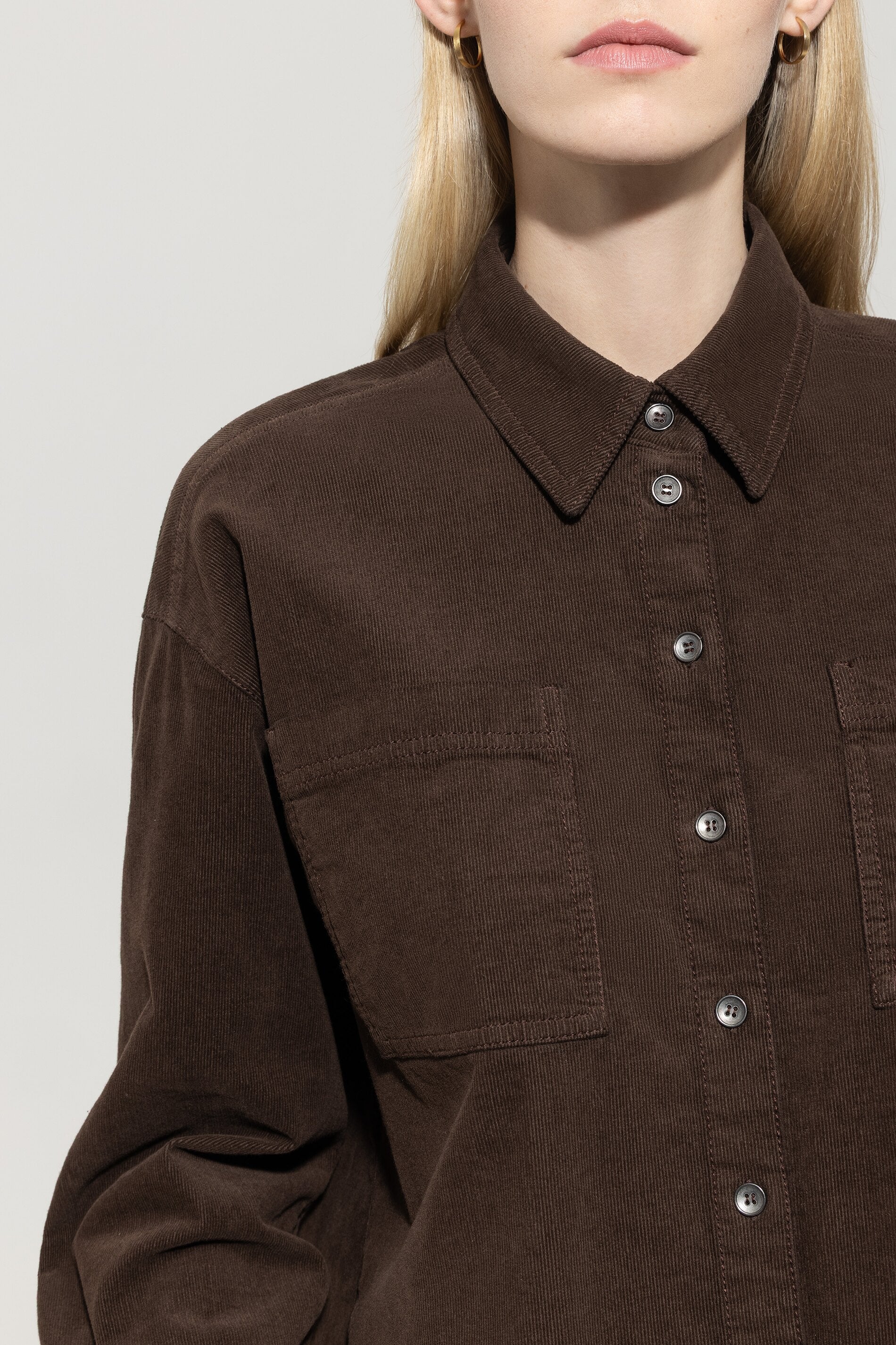 Cord-Hemd mit Fransendetails - espresso - Standard - Image 4