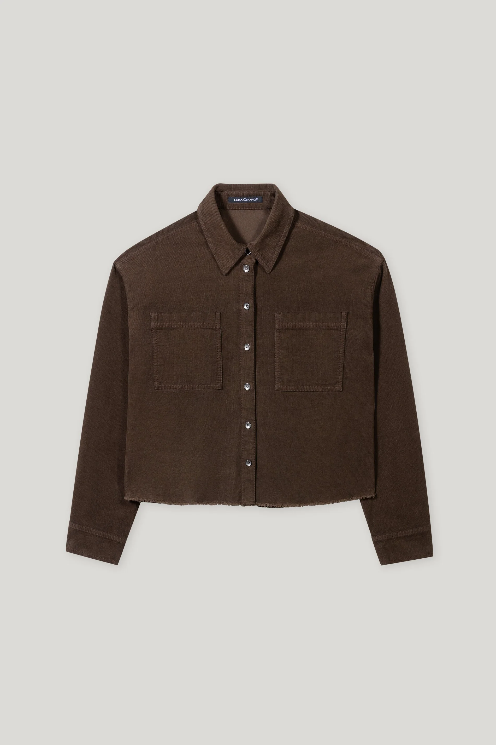 Cord-Hemd mit Fransendetails - espresso - Standard - Image 5
