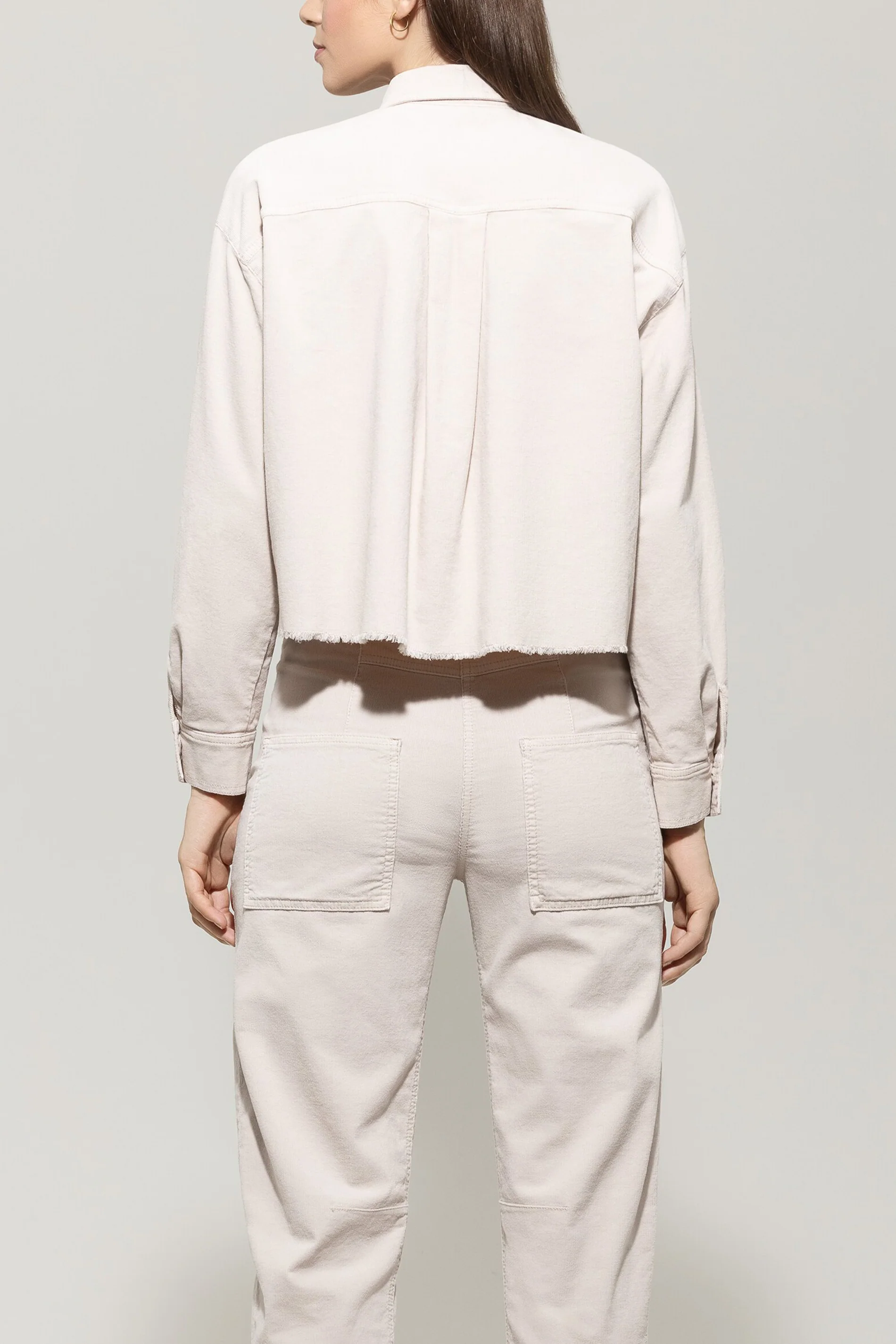 Cord-Hemd mit Fransendetails - silky cream - Standard - Image 3