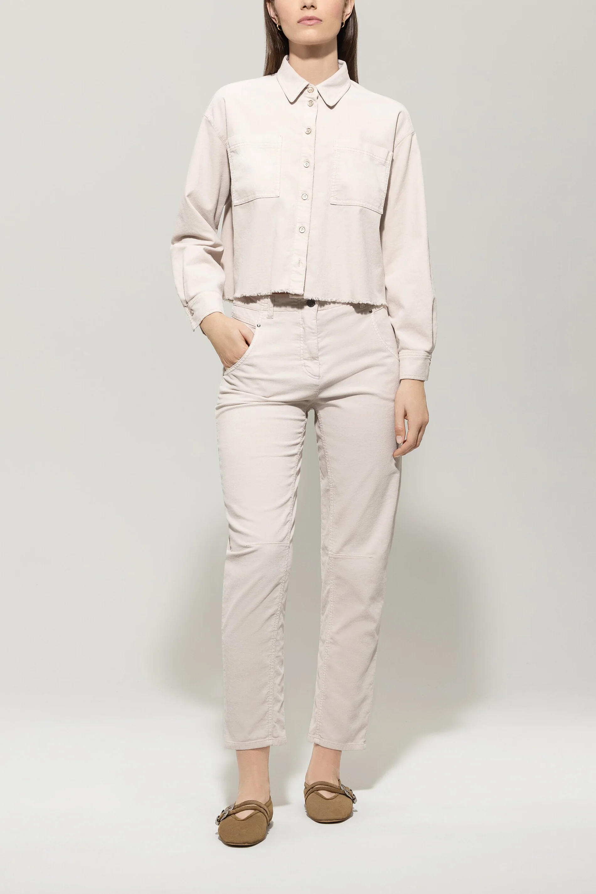 Loosefit-Cord-Pants - silky cream - Standard