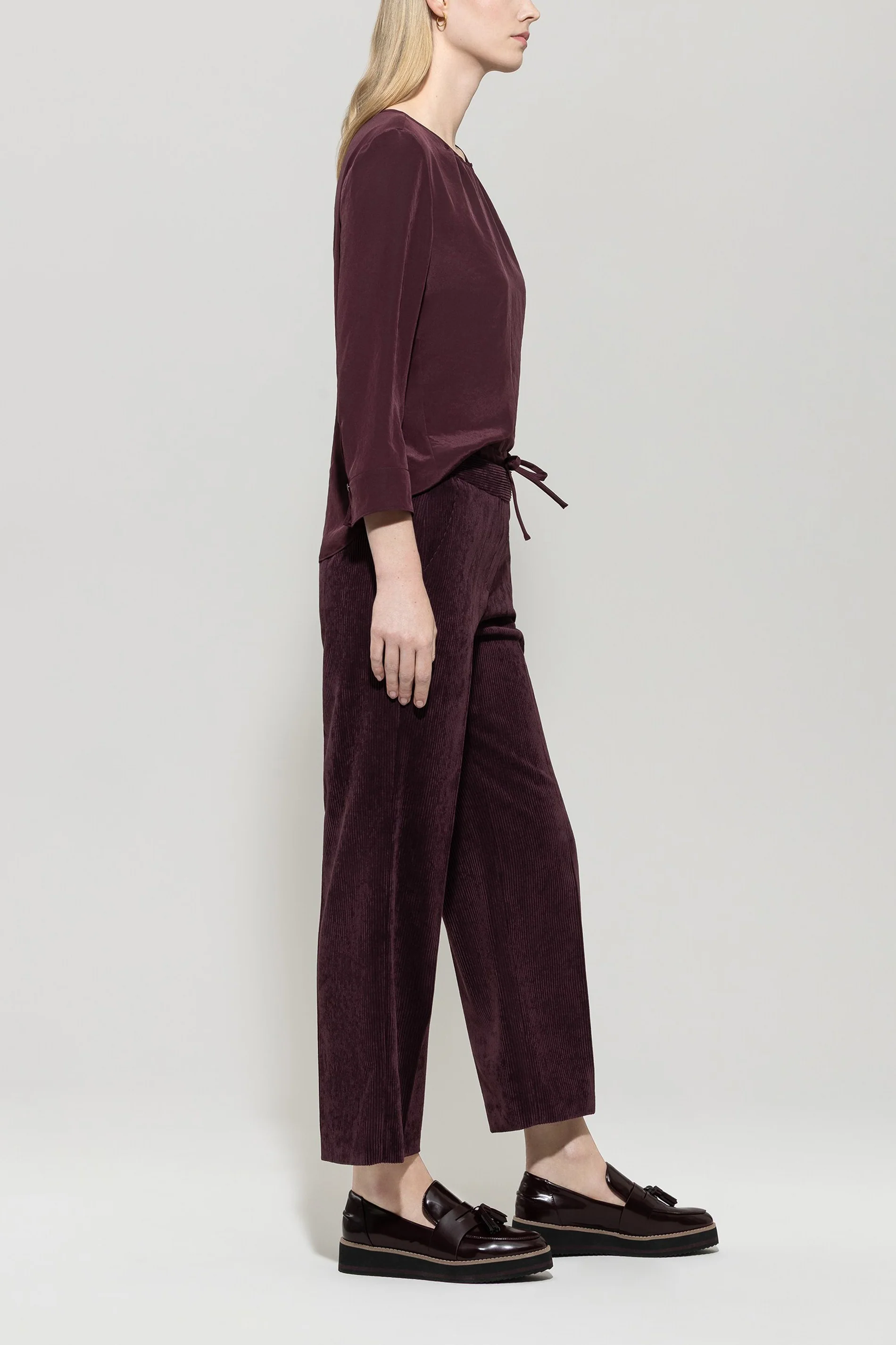Cord-Wideleg-Joggpants - burgundy - Standard - Image 2