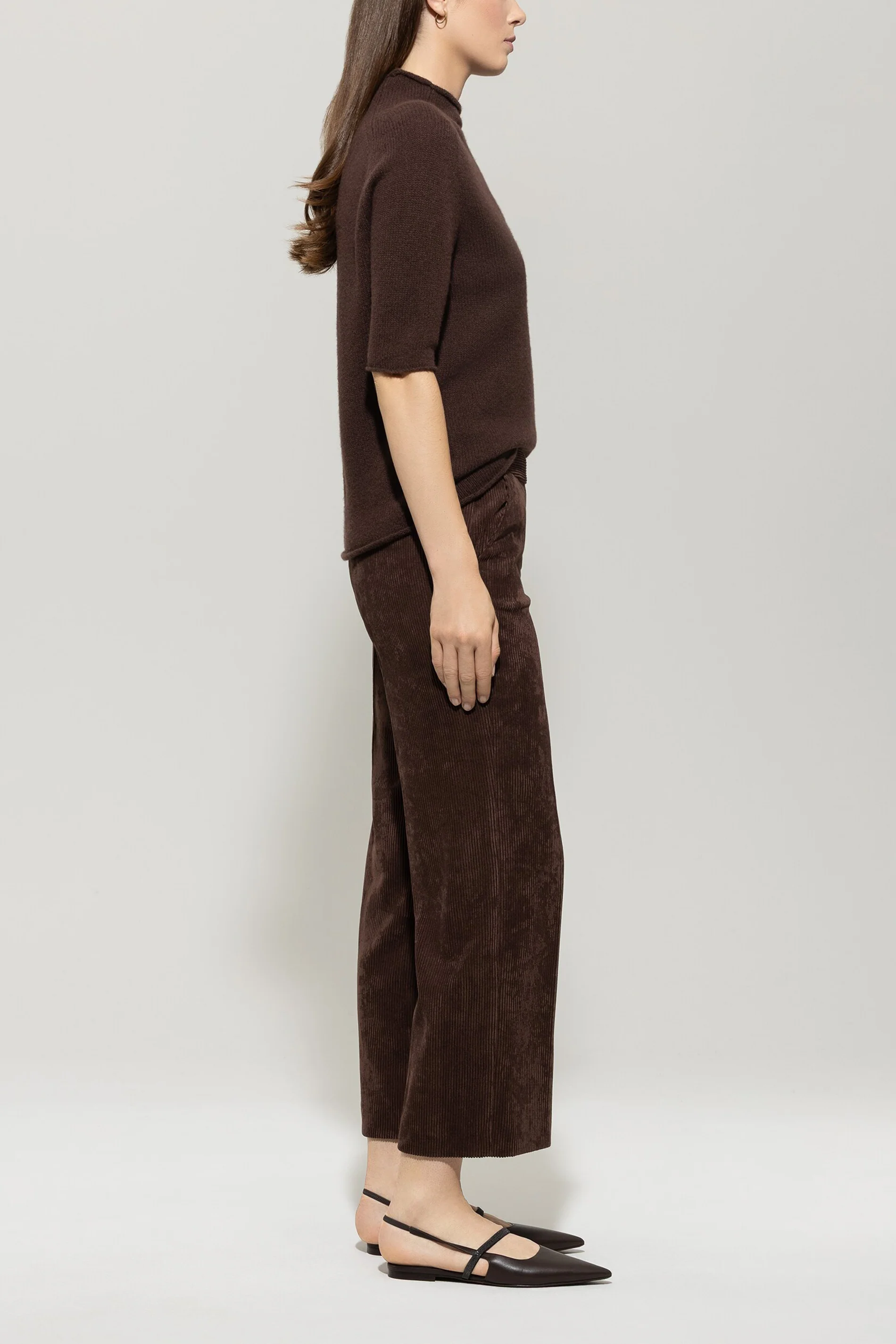 Cord-Wideleg-Joggpants - espresso - ohne Bund - Image 2