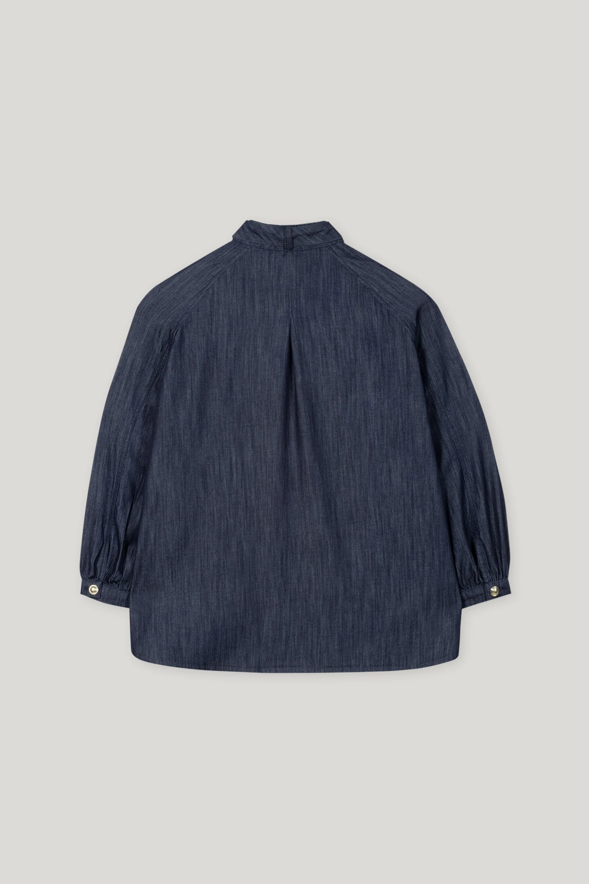 Denim-Bluse mit Schluppe - denim blue - Standard - Image 6