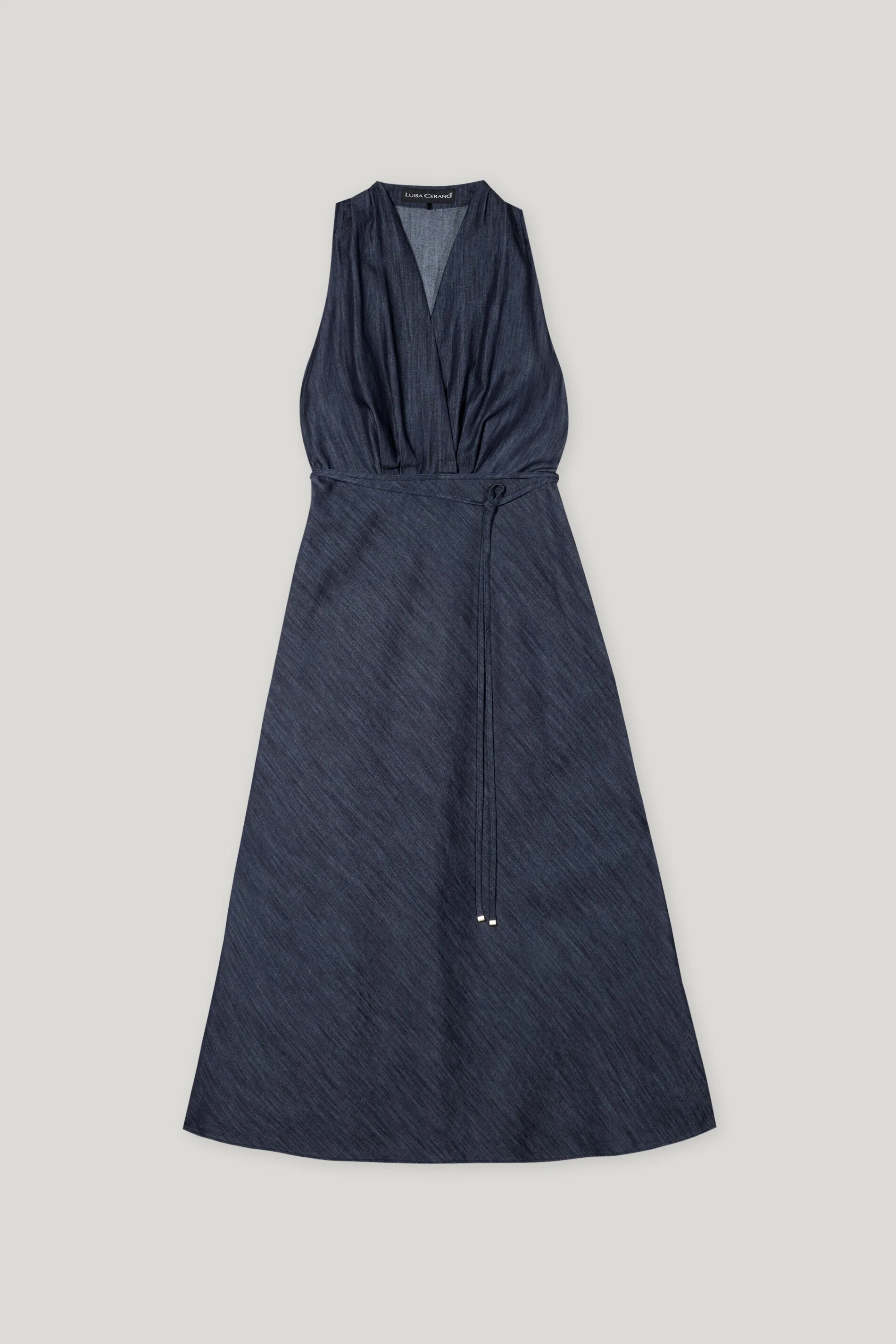 Denimkleid mit Bindeband - denim blue - Standard - Image 5