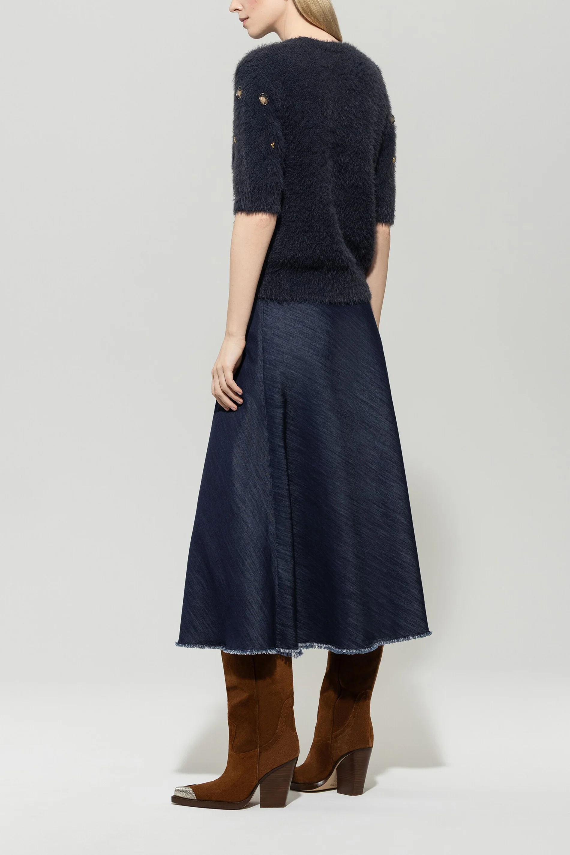 Denimrock mit Bindeband - denim blue - Standard - Image 3