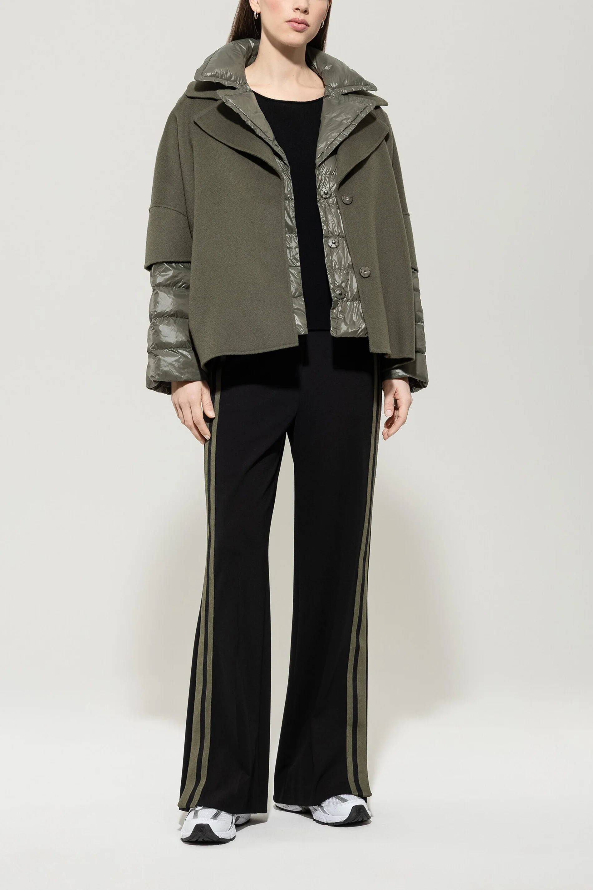 Double-face cape - cool khaki - standard