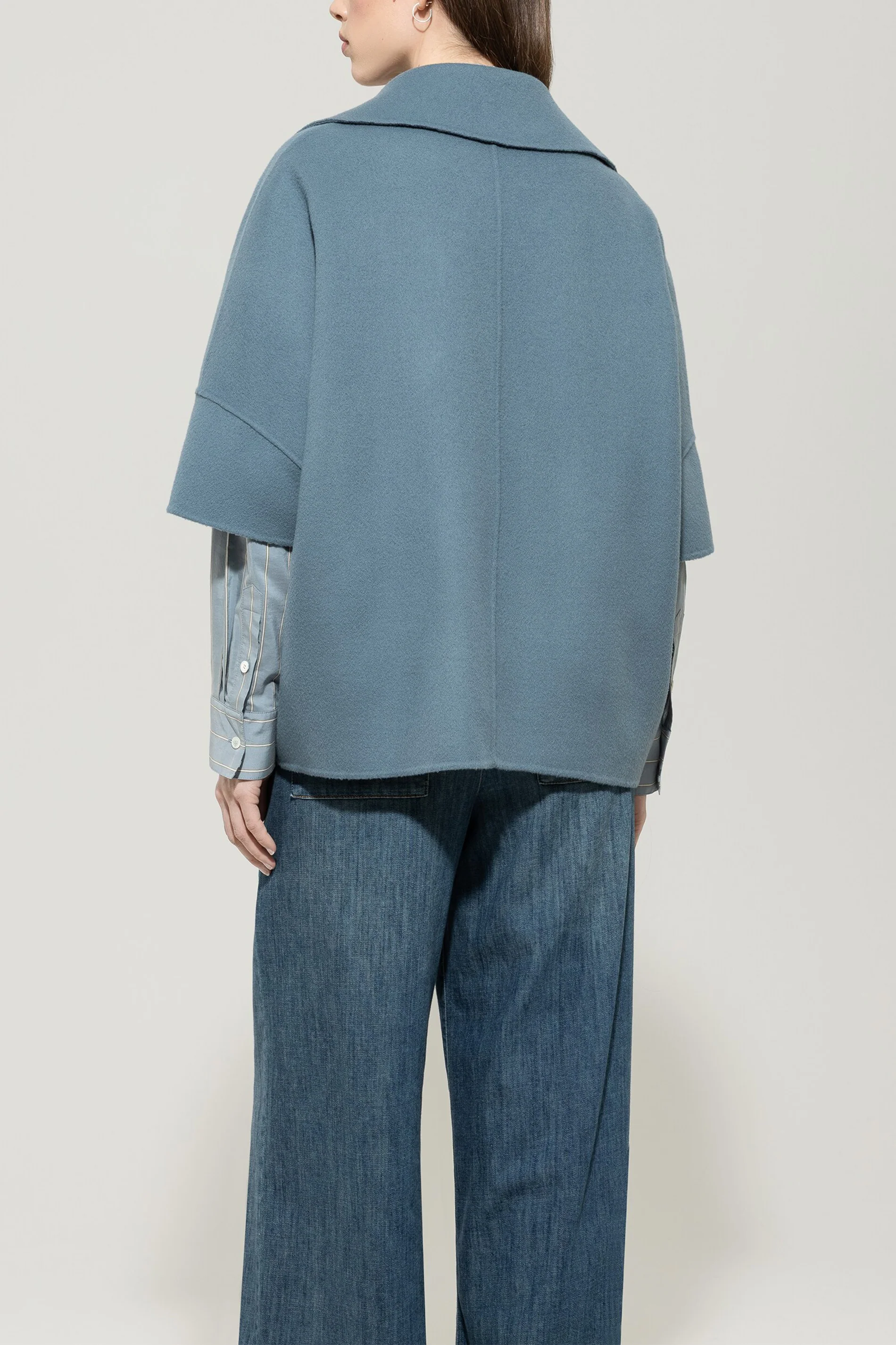 Double-face cape - greyish blue - standard - Image 3