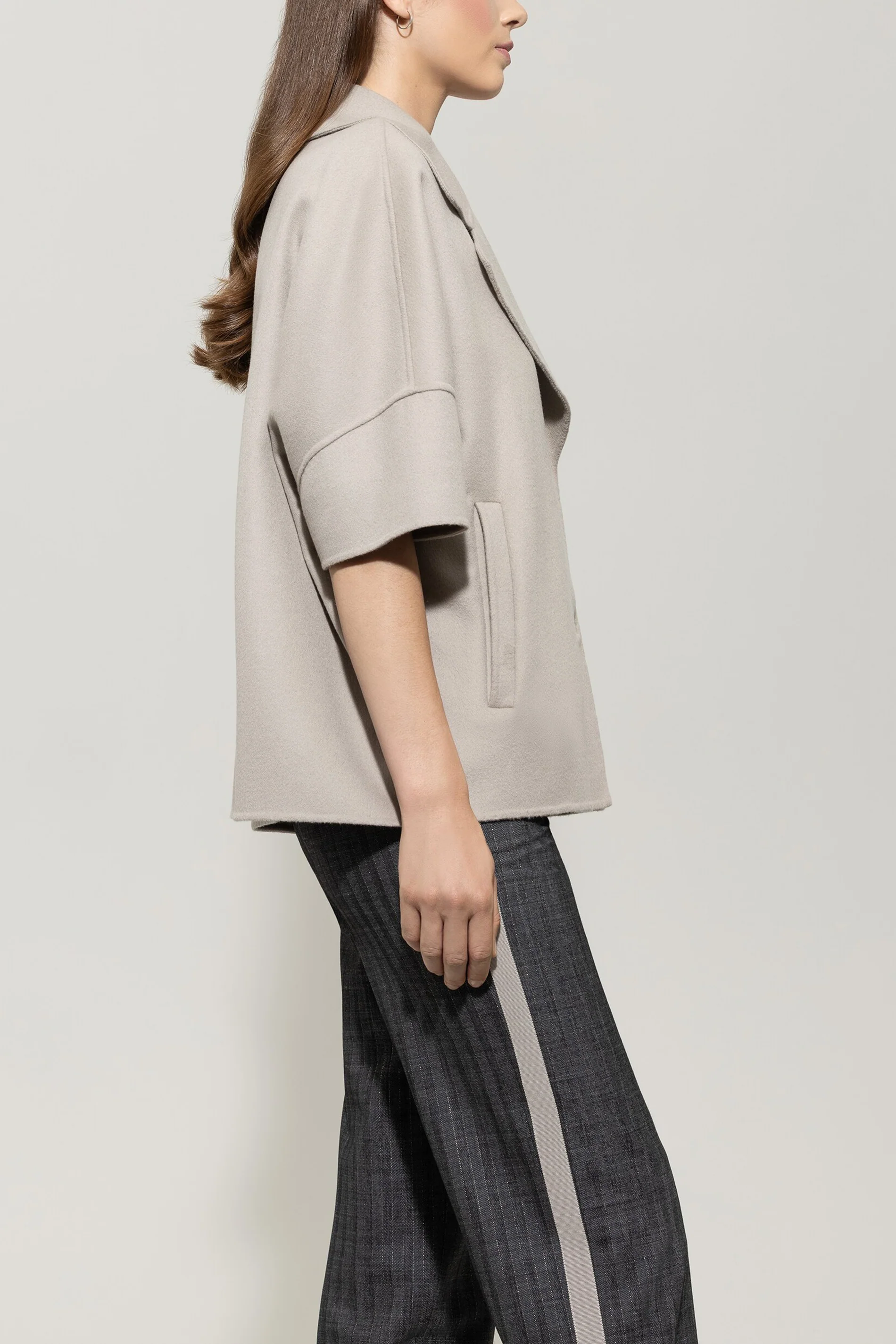 Double-face cape - oyster - standard - Image 2