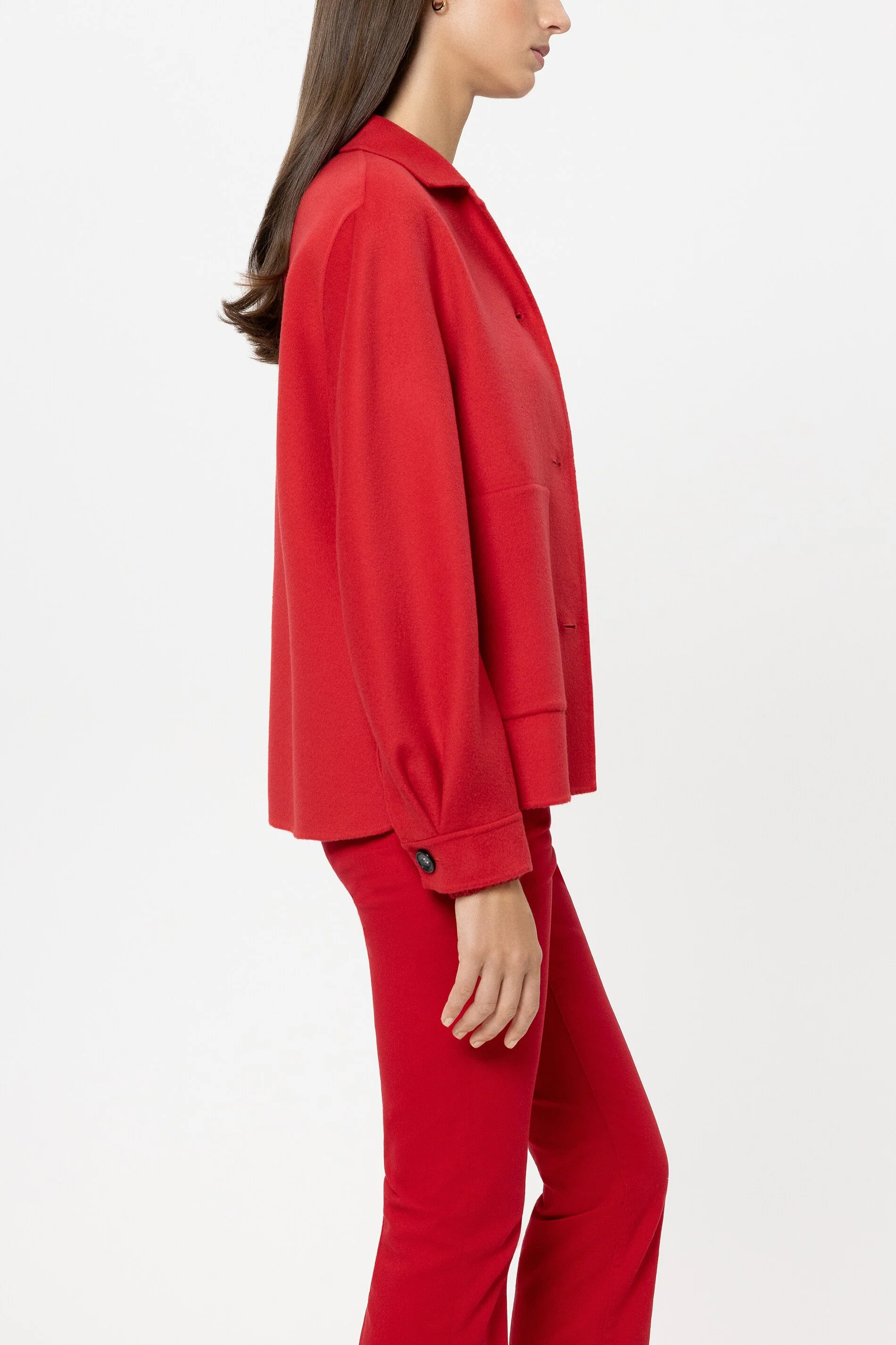 Doubleface-Hemdjacke - cherry red - Standard - Image 2