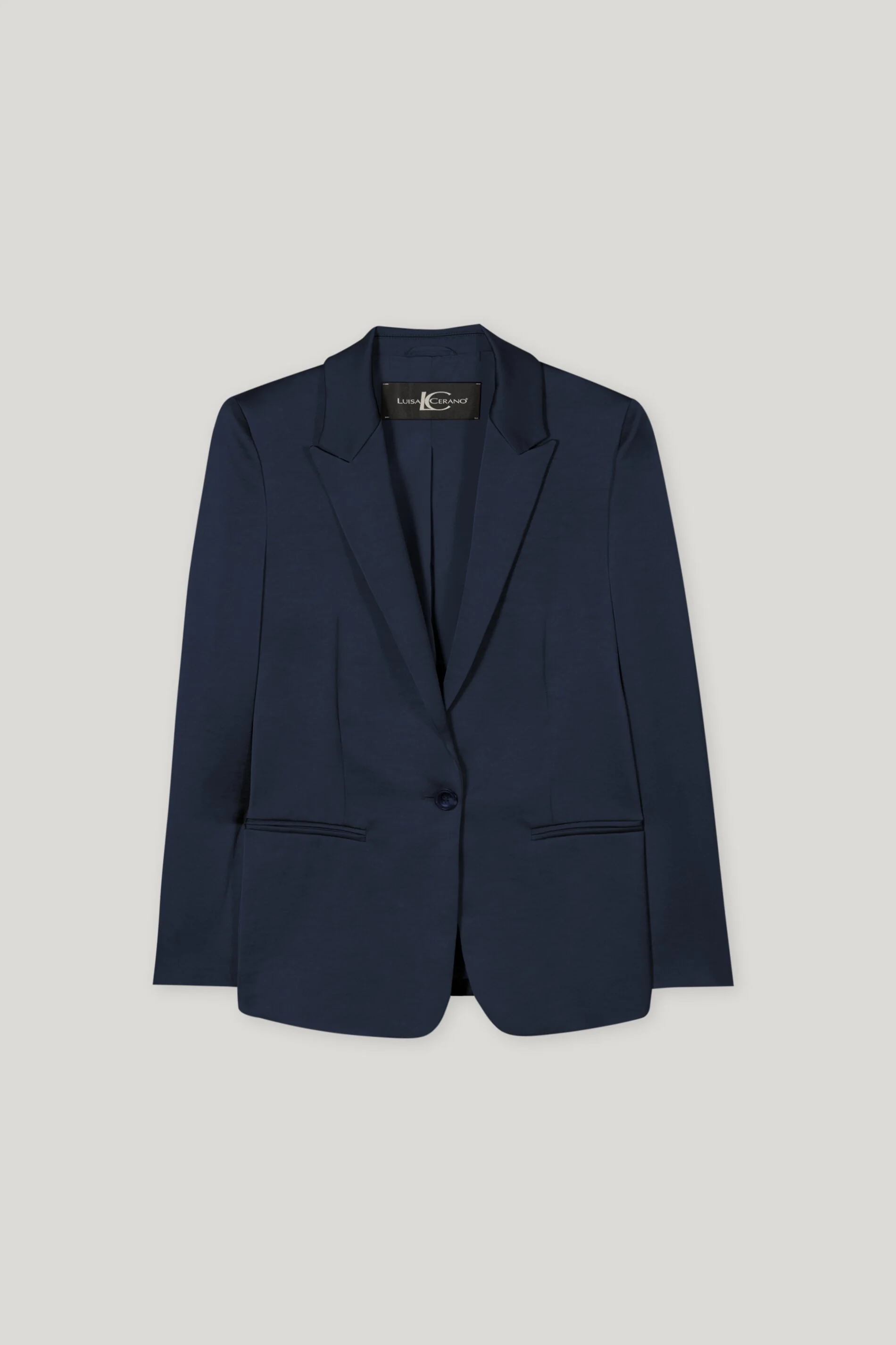 Single-button blazer - dark blue - standard - Image 5