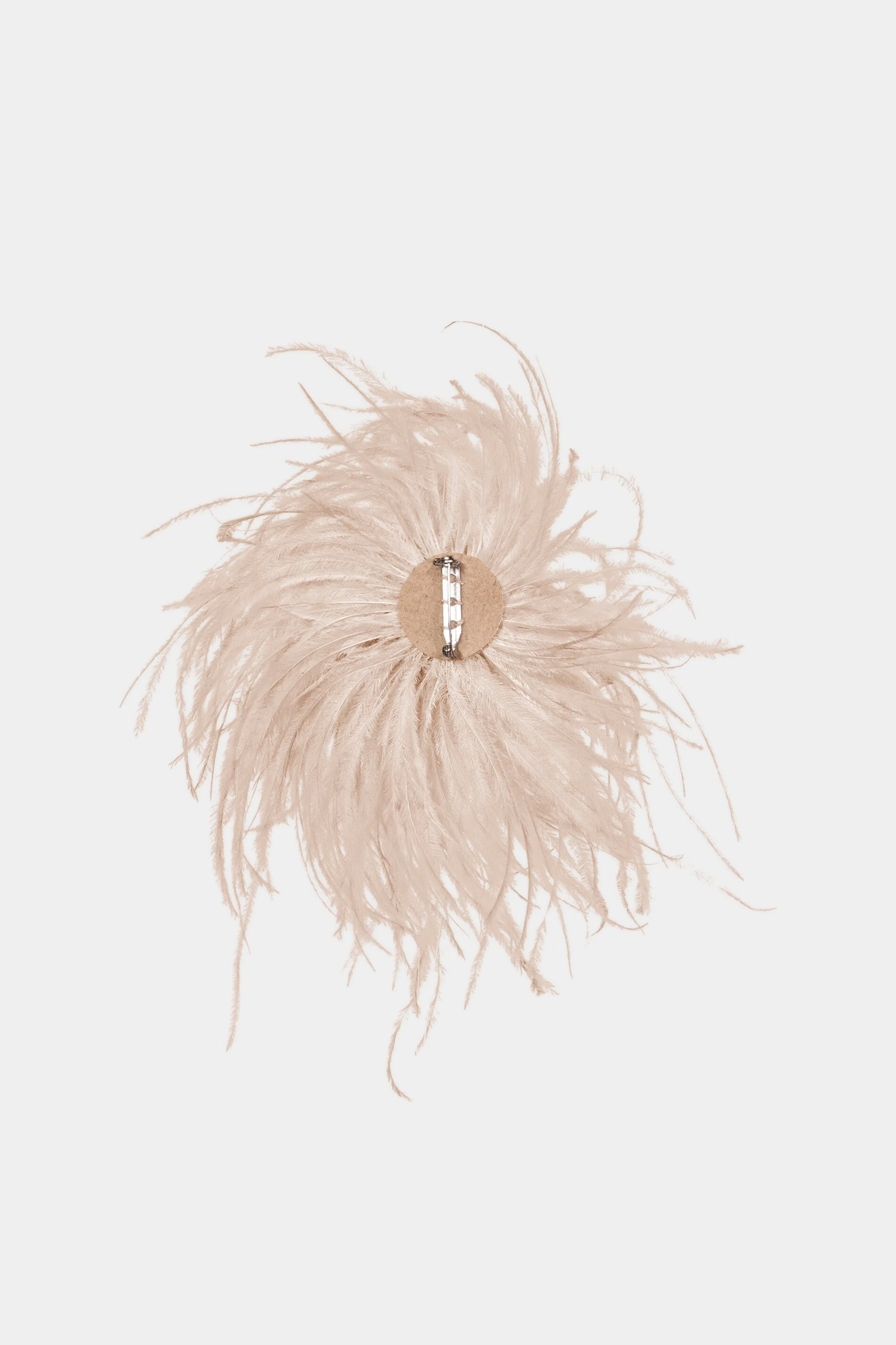 Feder-Brosche - soft camel - Standard - Image 3