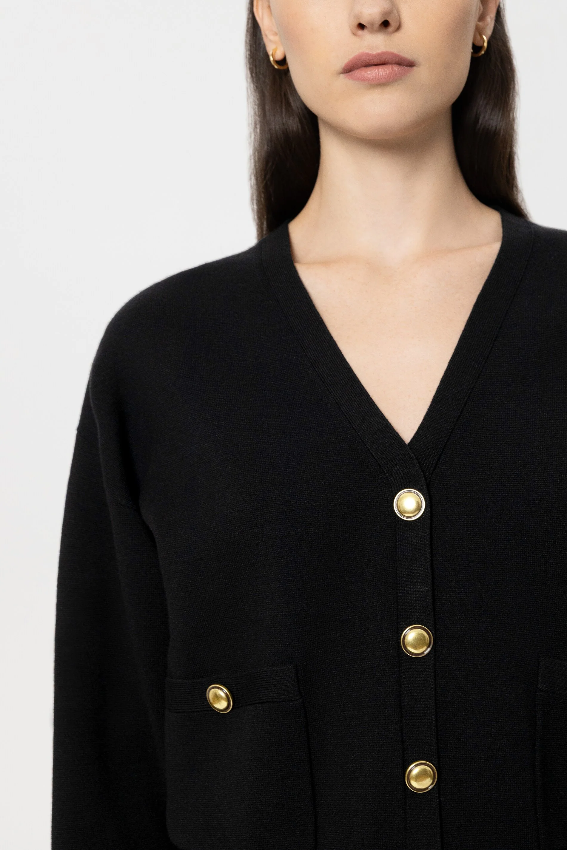 Feinstrick-Cardigan - pure black - Standard - Image 4