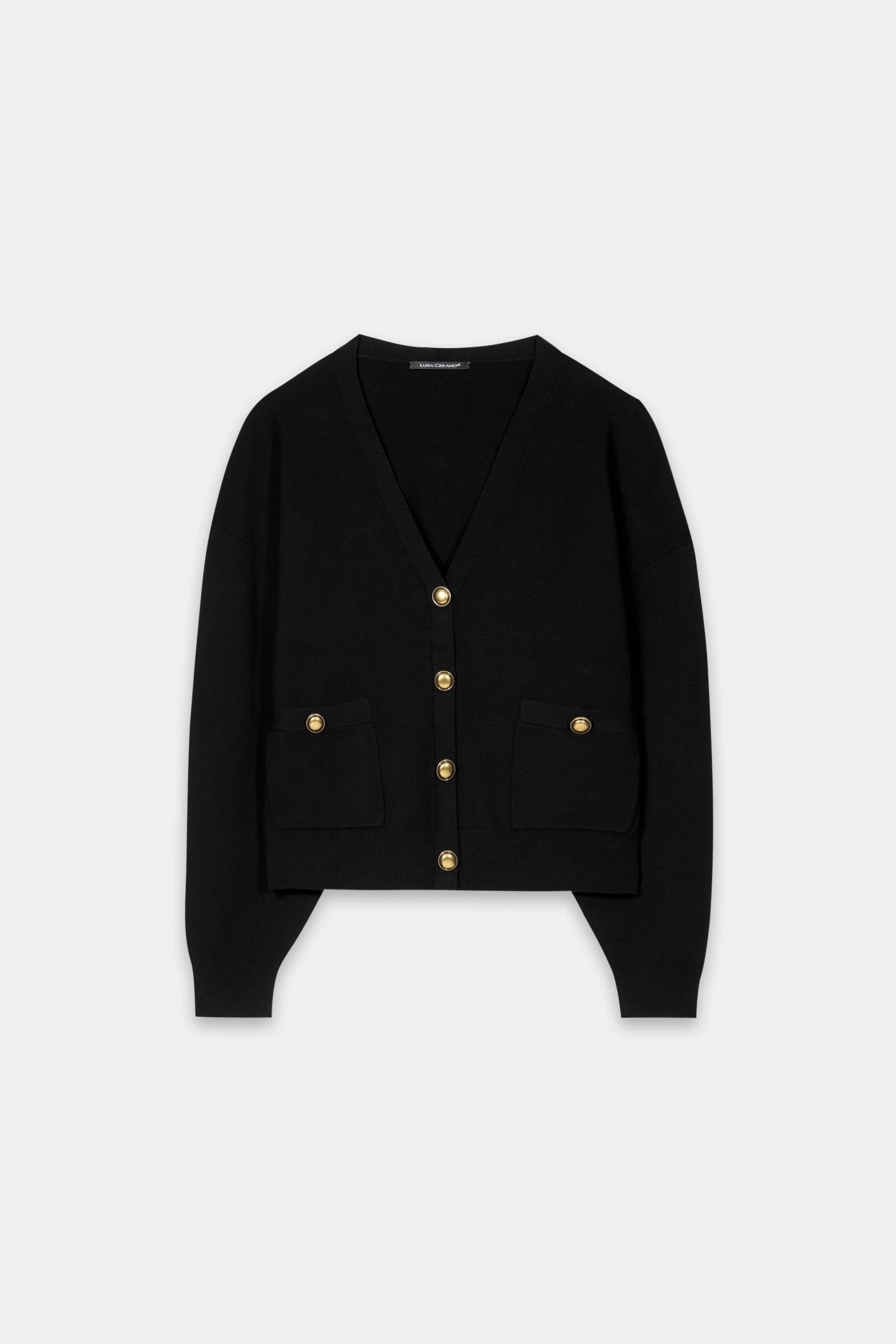 Feinstrick-Cardigan - pure black - Standard - Image 5