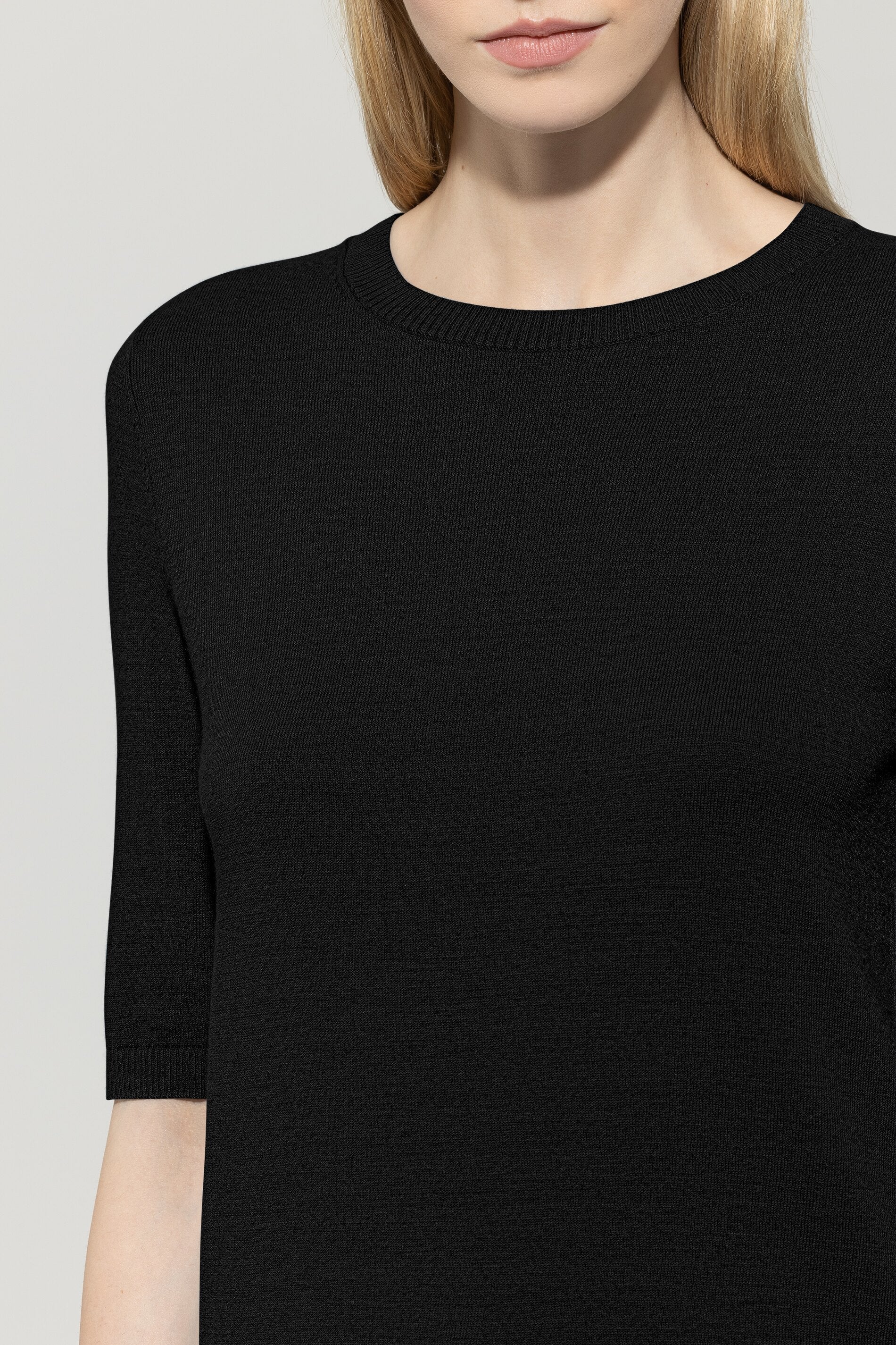 Feinstrick-Pullover - deep black - Standard - Image 4