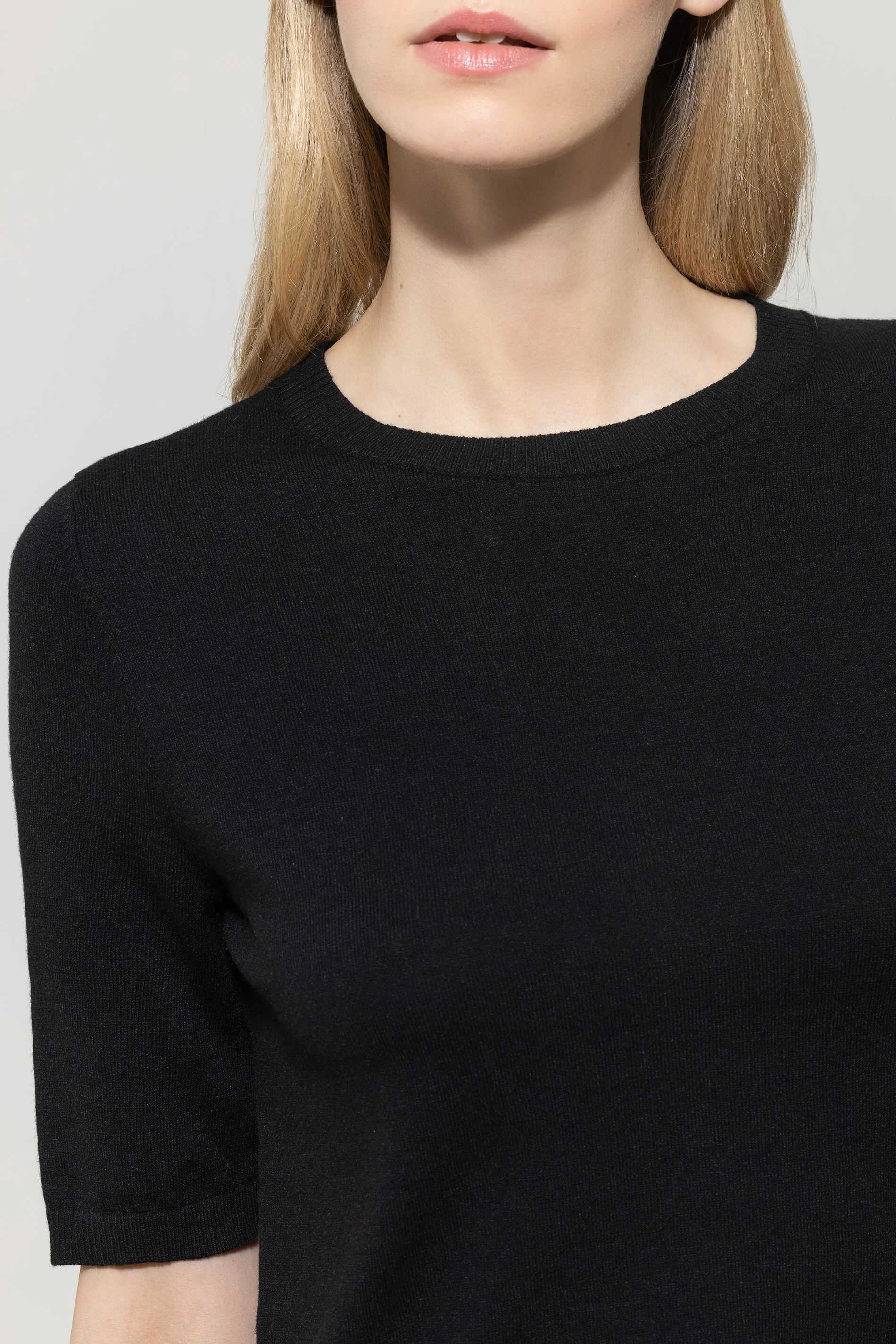 Feinstrick-Pullover - deep black - Standard - Image 4