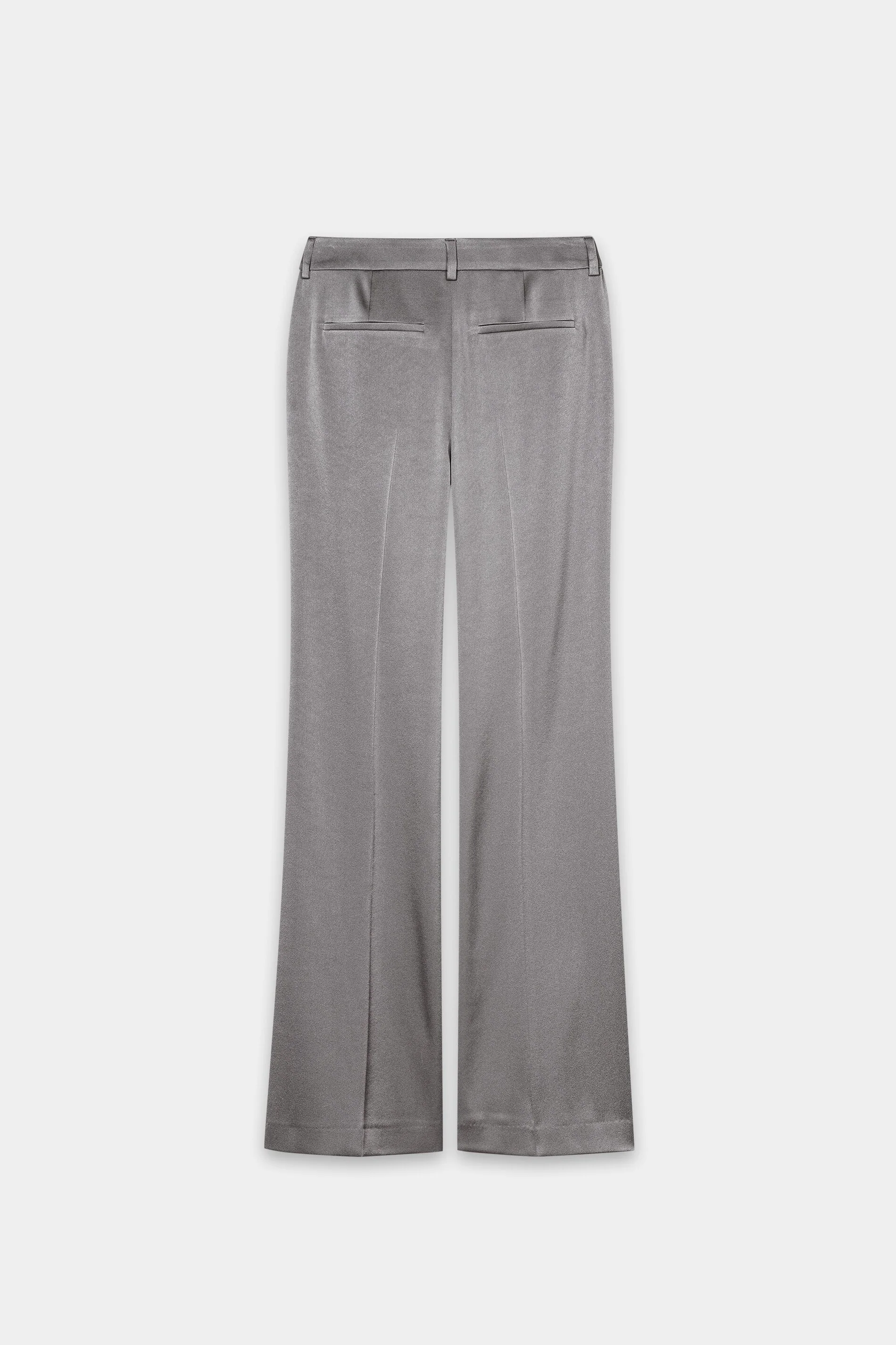 Flared-Pants in Satin-Optik - platin - Standard - Image 6