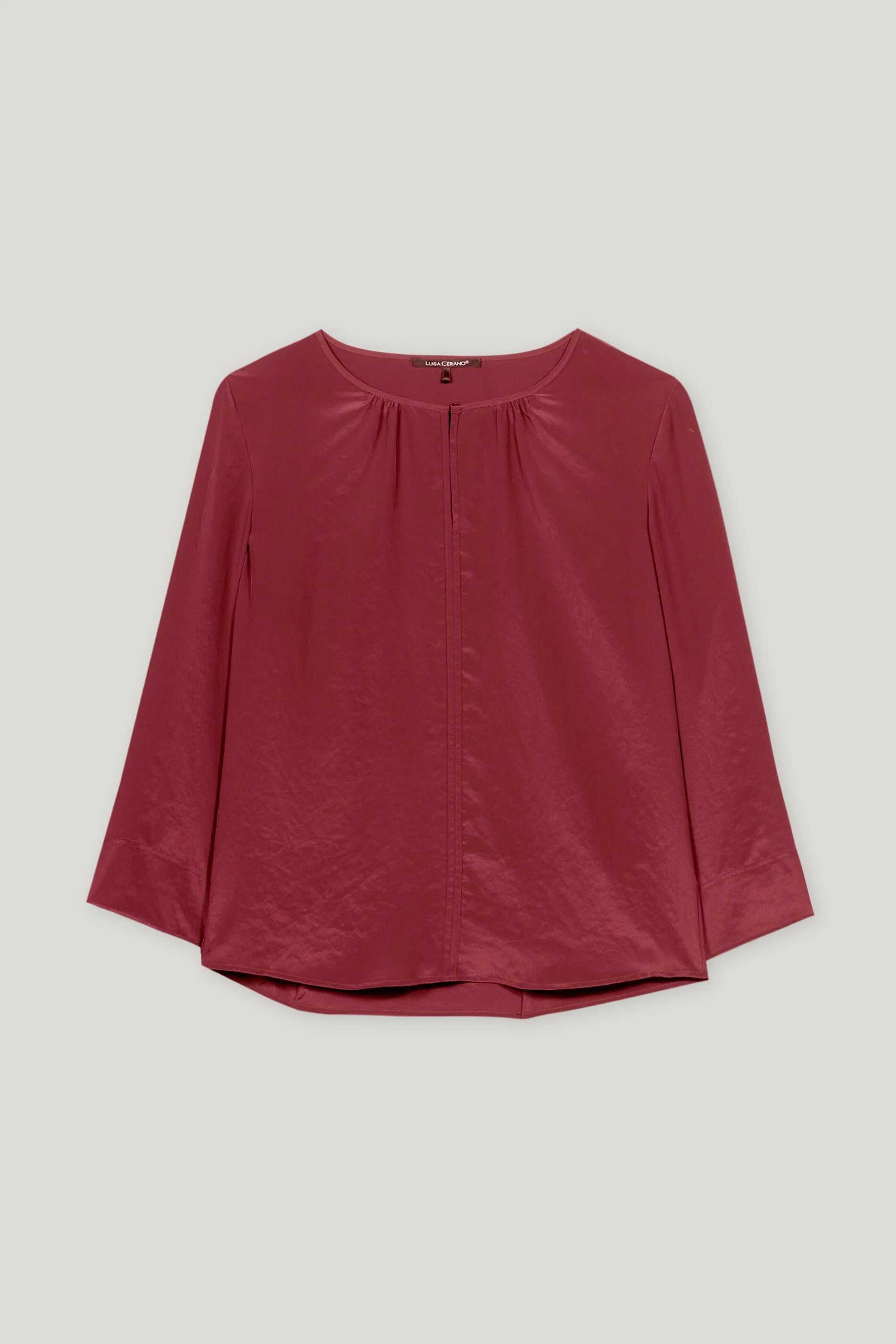 Fließendes Blusenshirt - berry red - Standard - Image 5