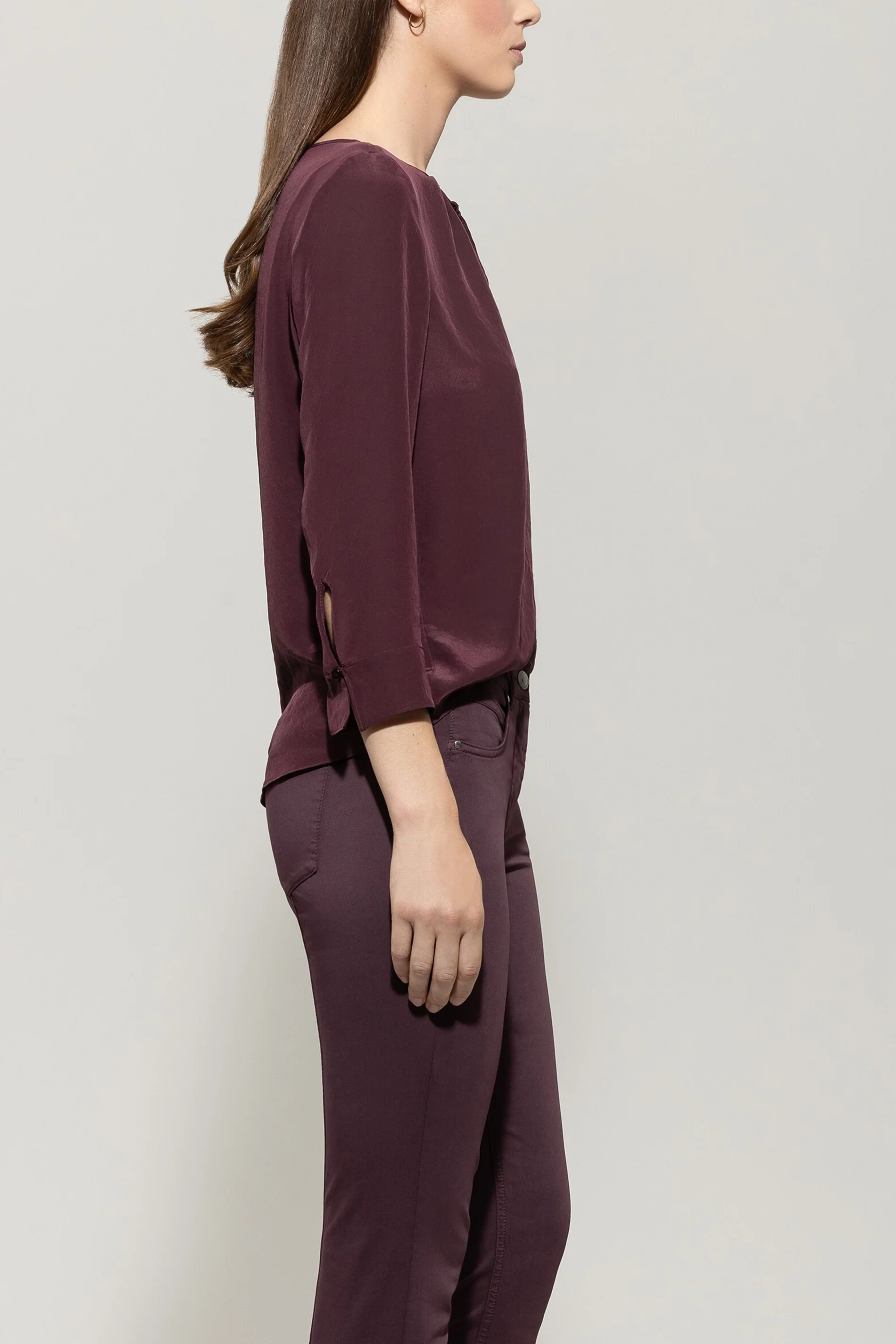 Fließendes Blusenshirt - burgundy - Standard - Image 2