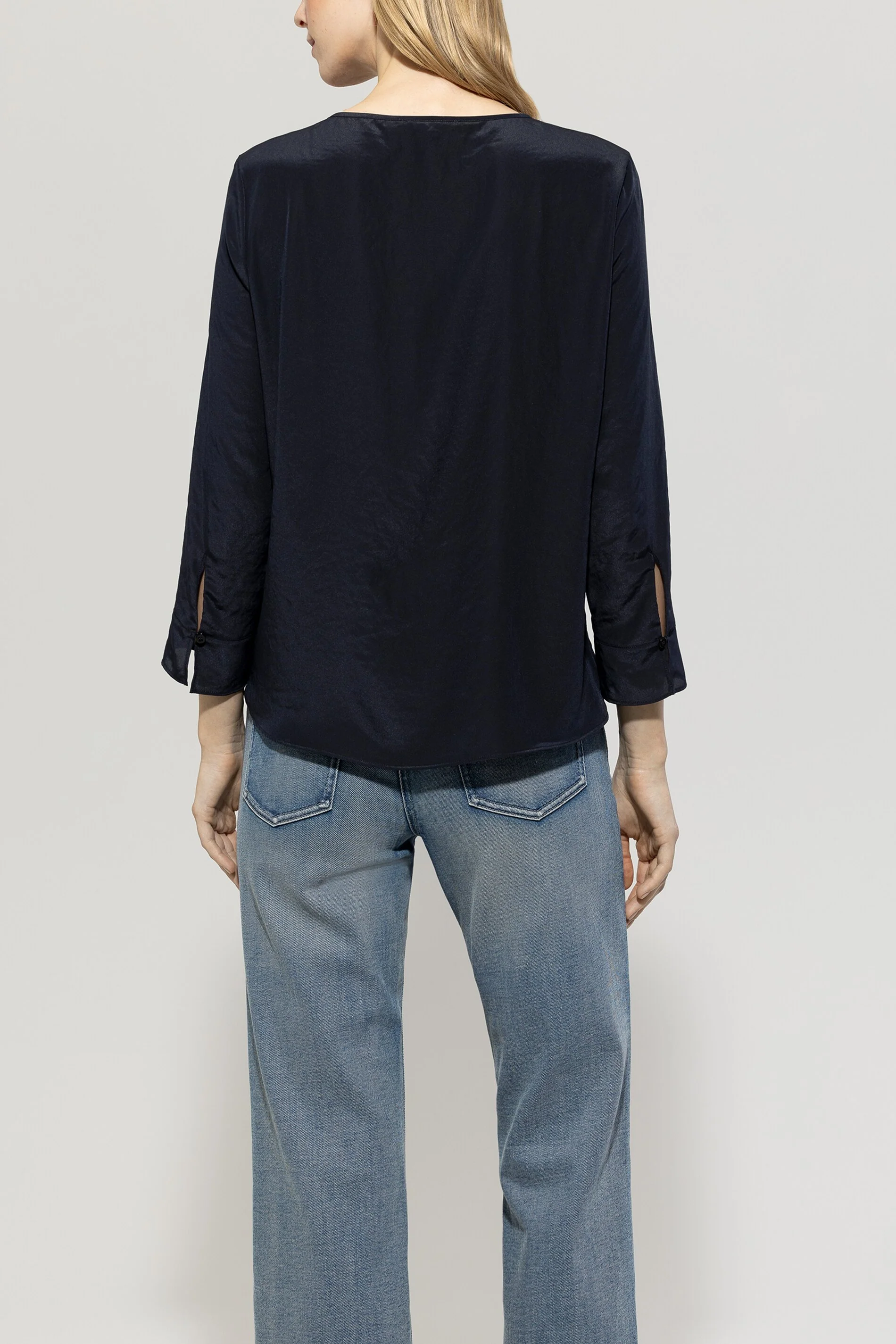 Fließendes Blusenshirt - dark navy - Standard - Image 3