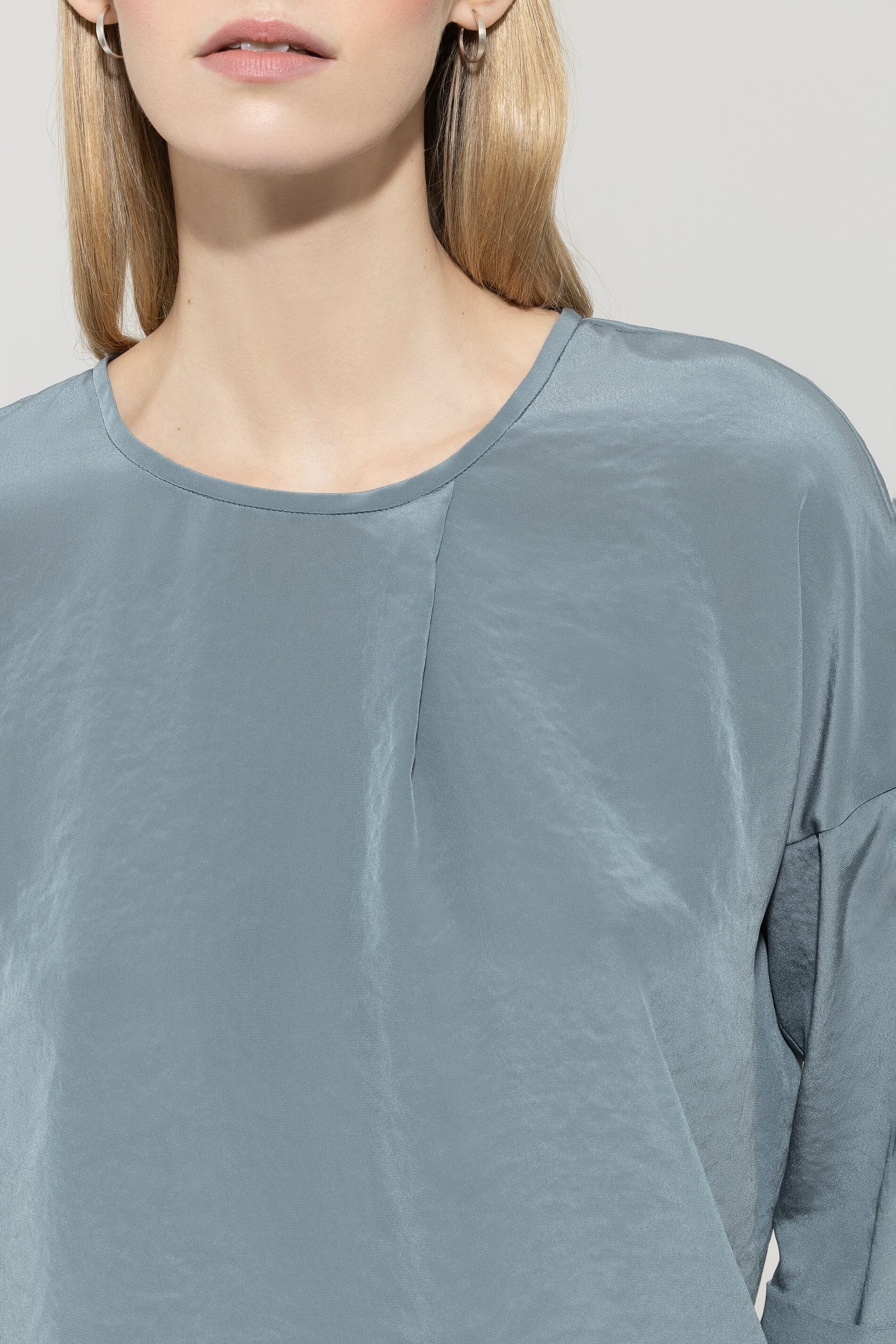 Fließendes Blusenshirt - greyish blue - Standard - Image 4