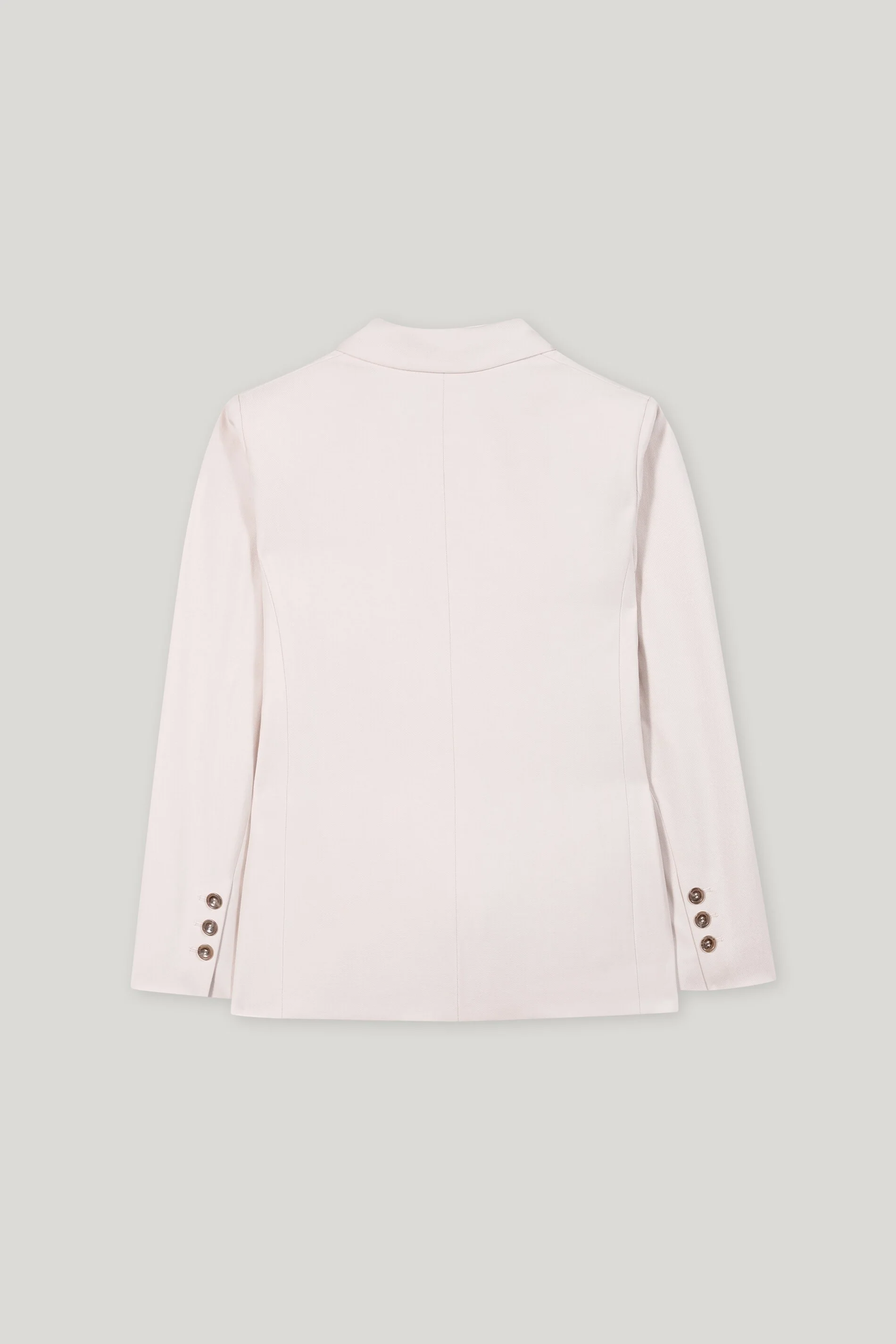 Gabardine-Ein-Knopf-Blazer - creamy powder - Standard - Image 6