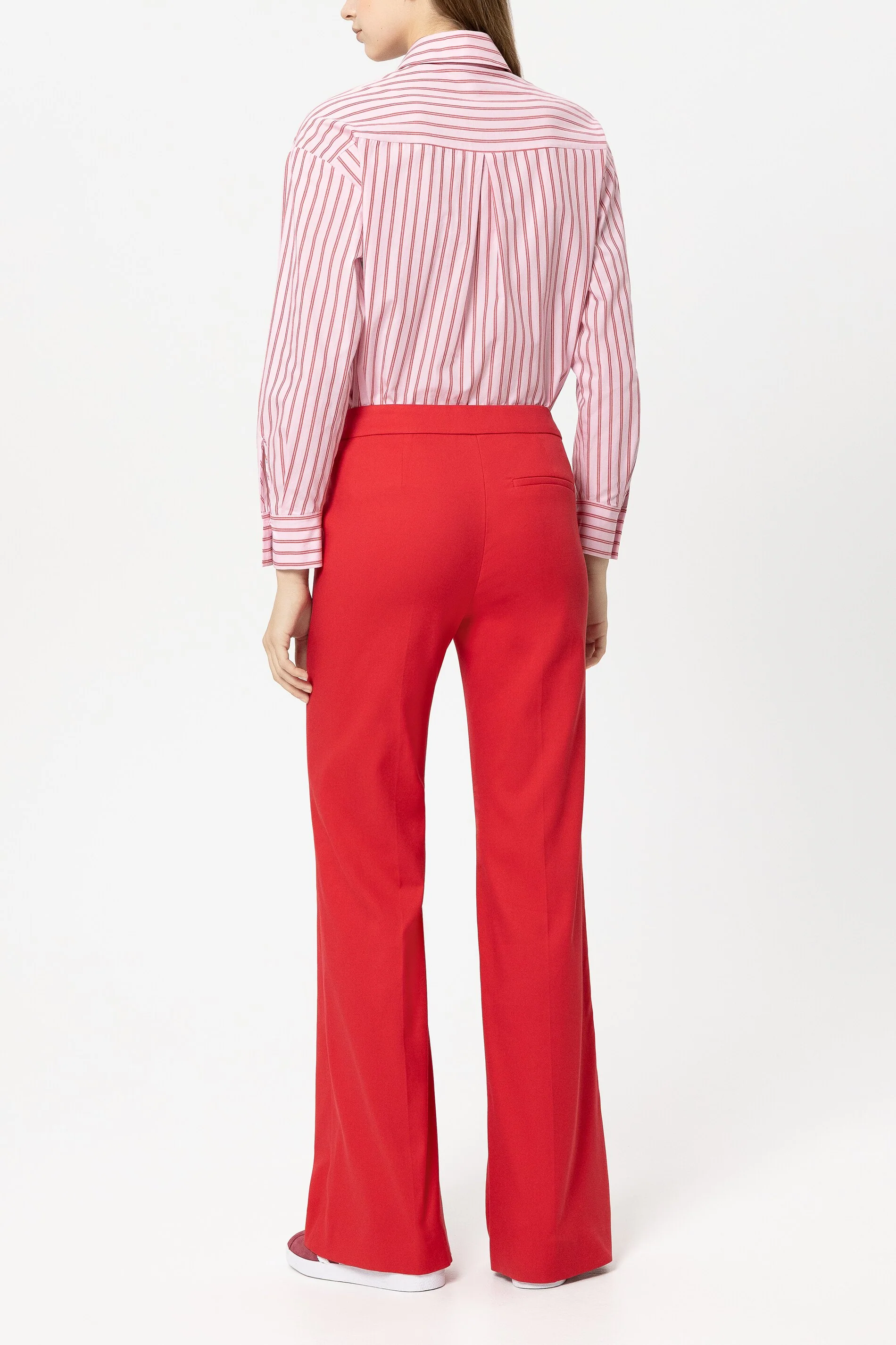 Gabardine-Flared-Pants - cherry red - Standard - Image 3