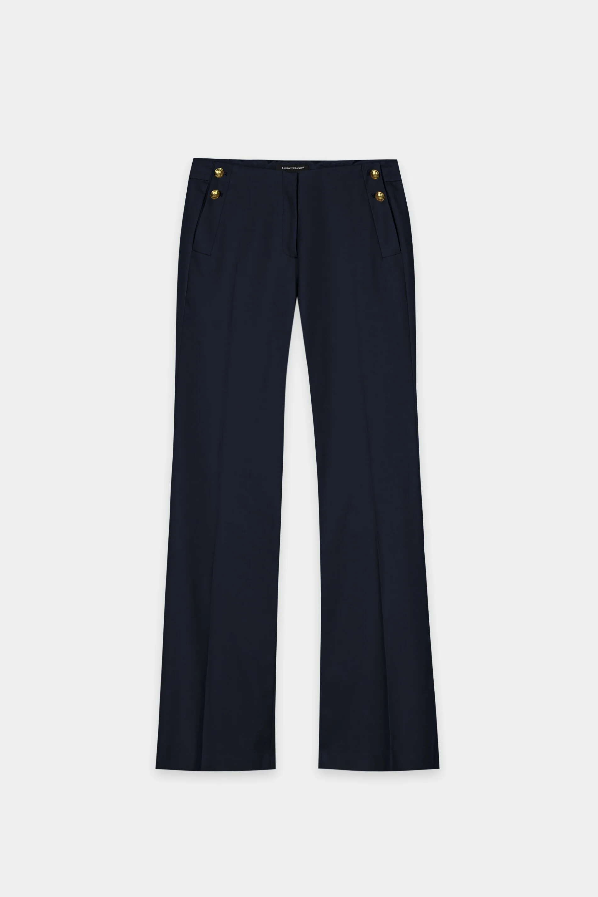 Gabardine-Flared-Pants - navy blue - Standard - Image 5