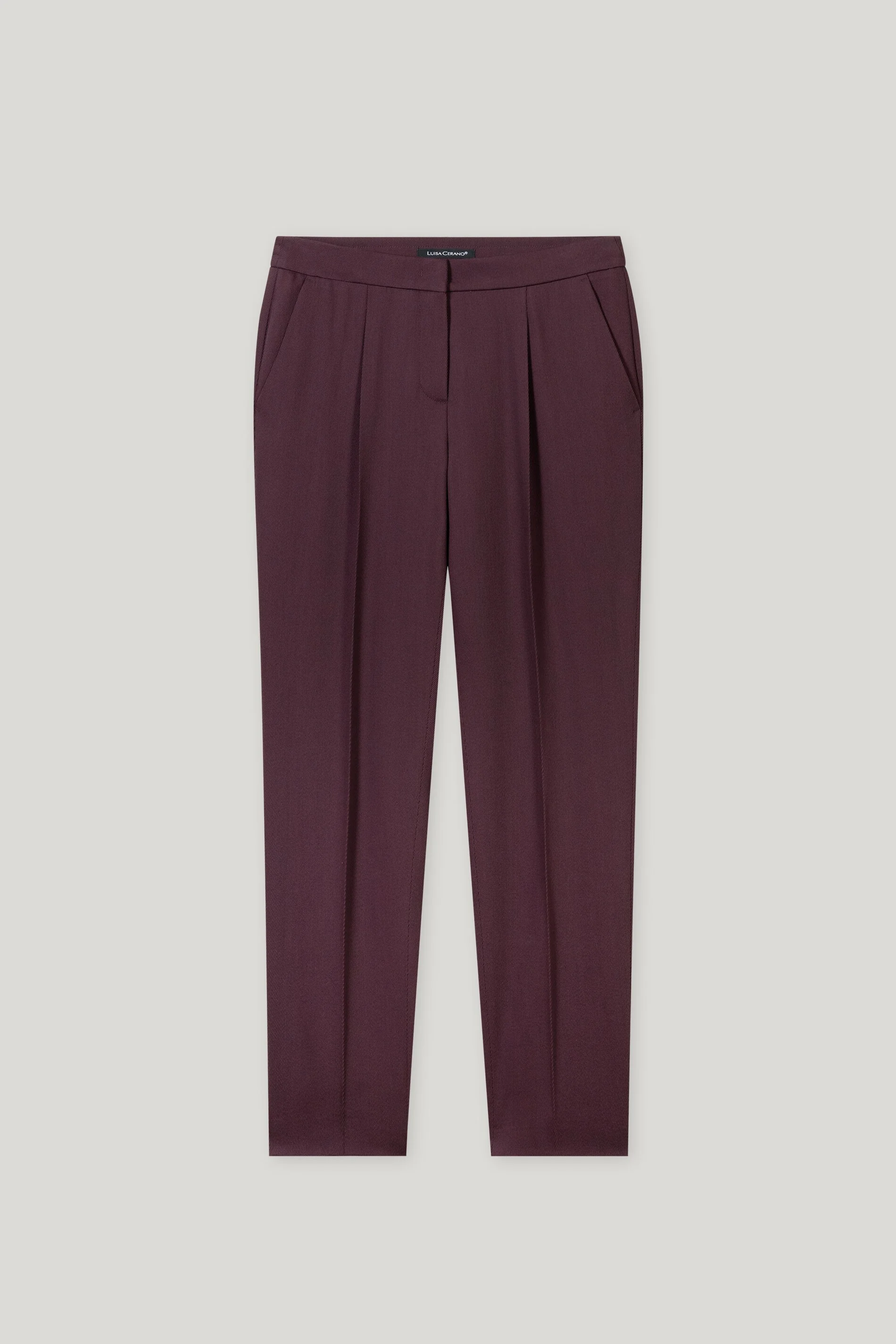 Gabardine-Tapered-Pants - burgundy - Standard - Image 5