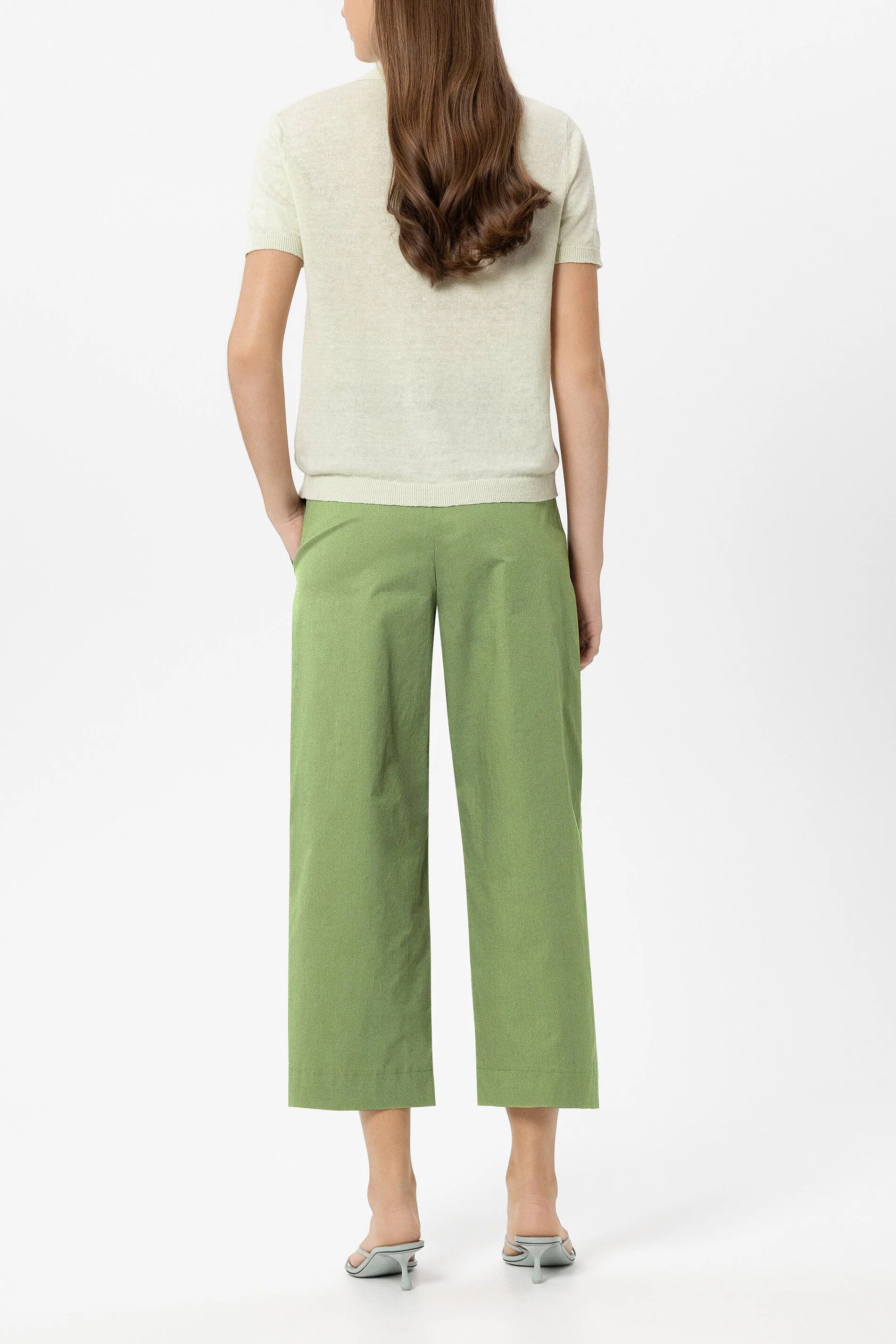 Gabardine-Tapered-Pants - moss green - Standard - Image 3