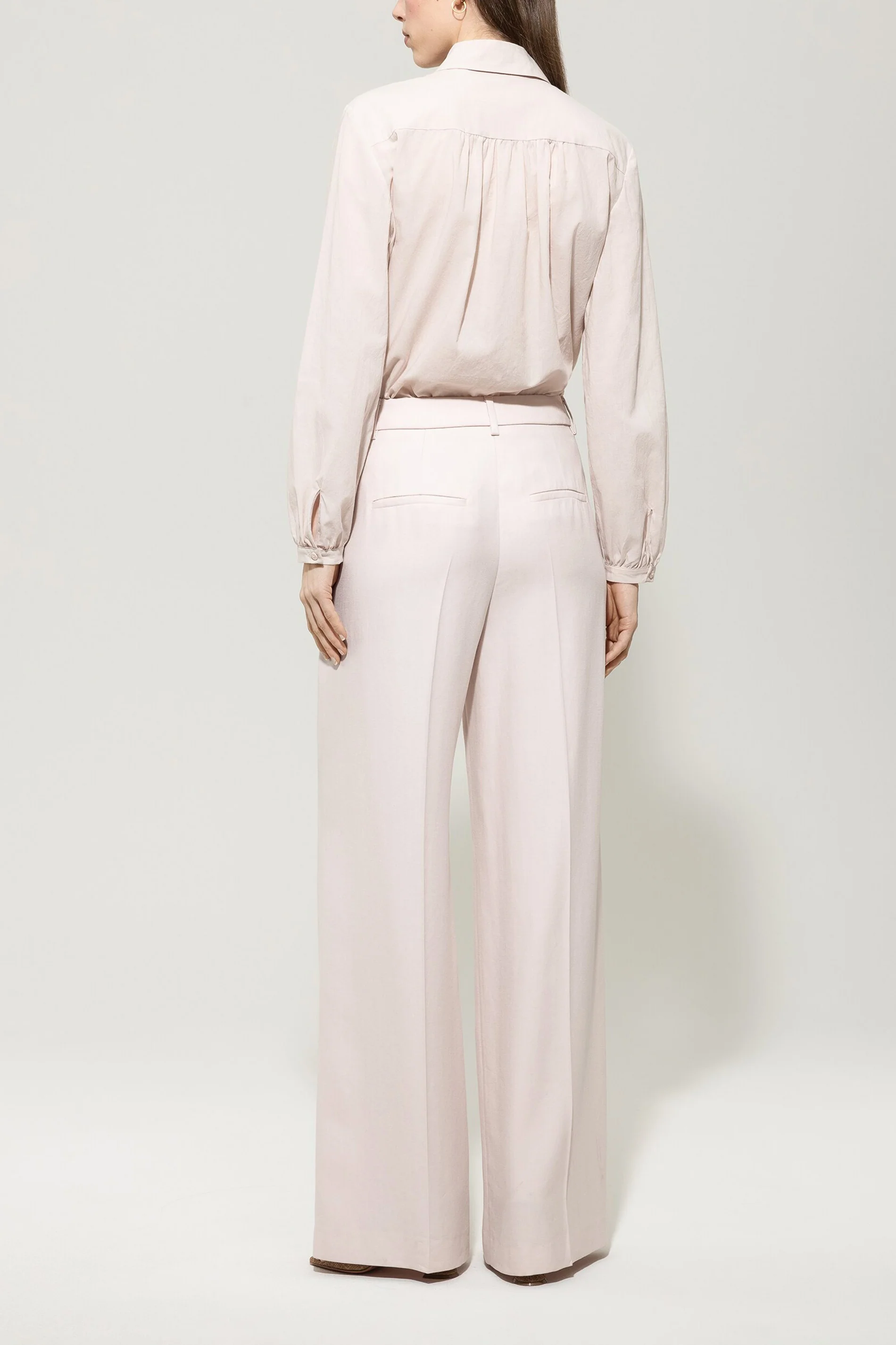Gabardine-Wideleg-Pants - creamy powder - Standard - Image 3