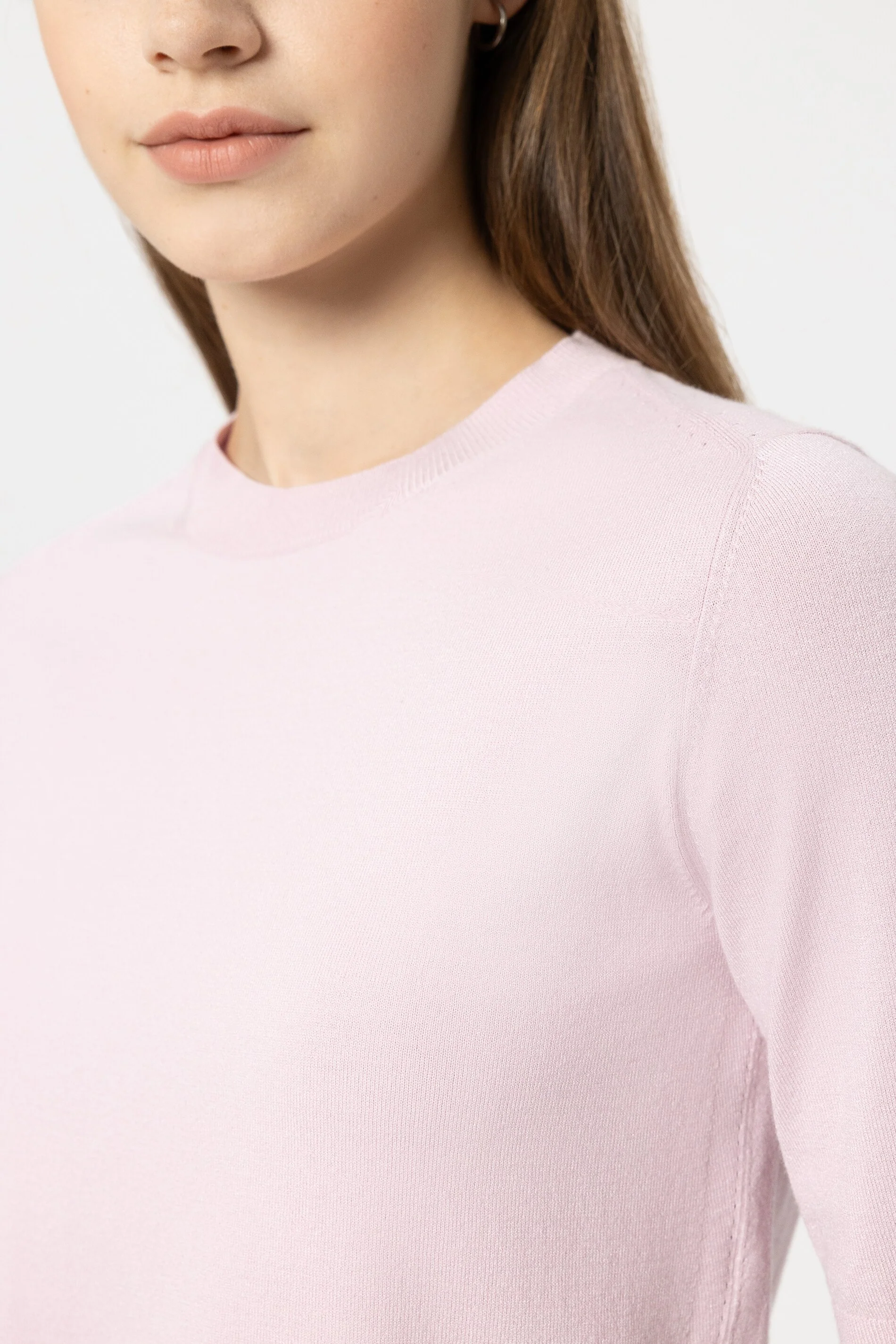 Halbarm-Feinstrick-Pullover - creamy blush - Standard - Image 4