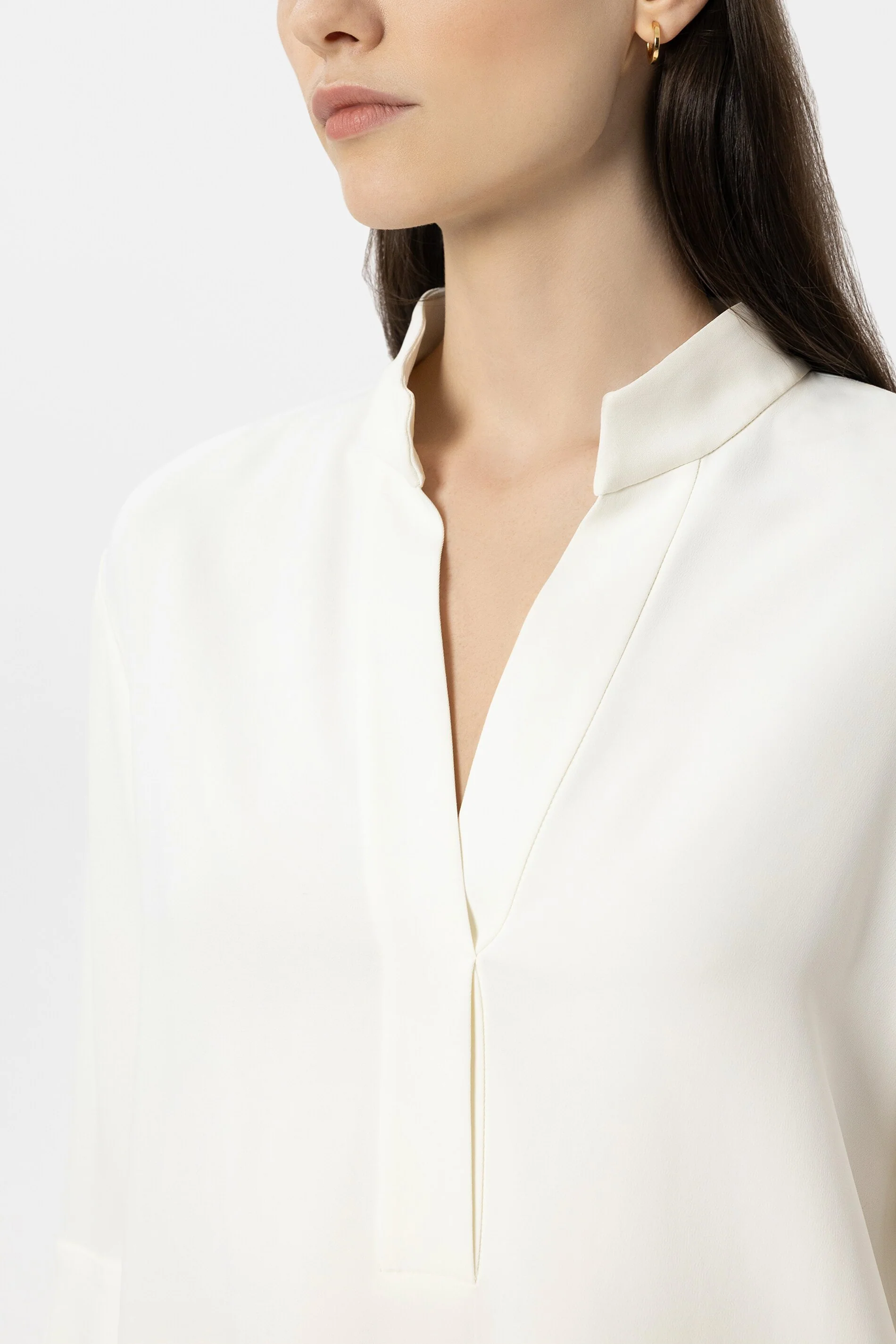 Halbarm-Tunikabluse - off white - Standard - Image 4