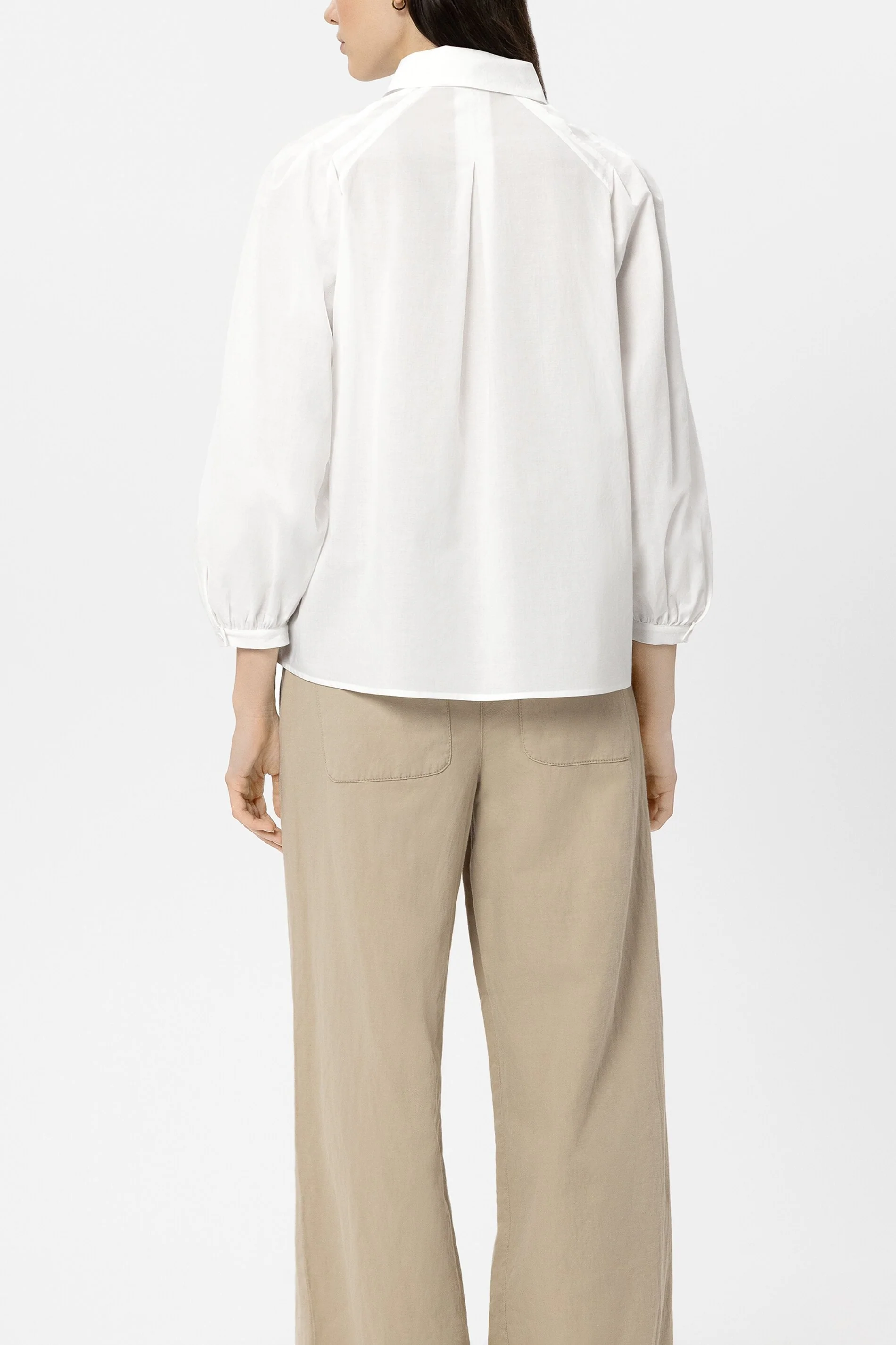 Hemdbluse aus Baumwollvoile - white - Standard - Image 3