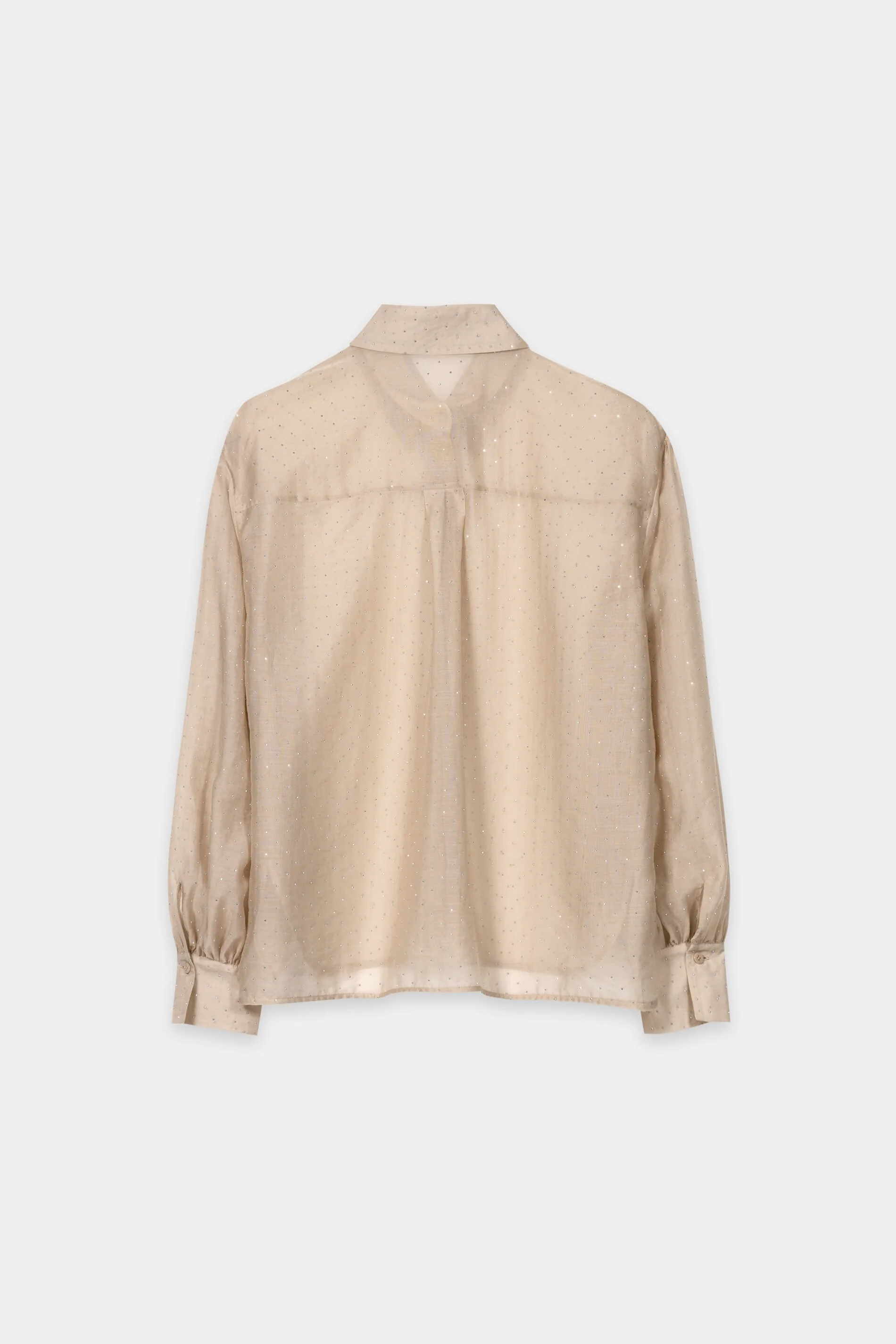 Hemdbluse mit Glitzersteinen - soft camel - Standard - Image 6