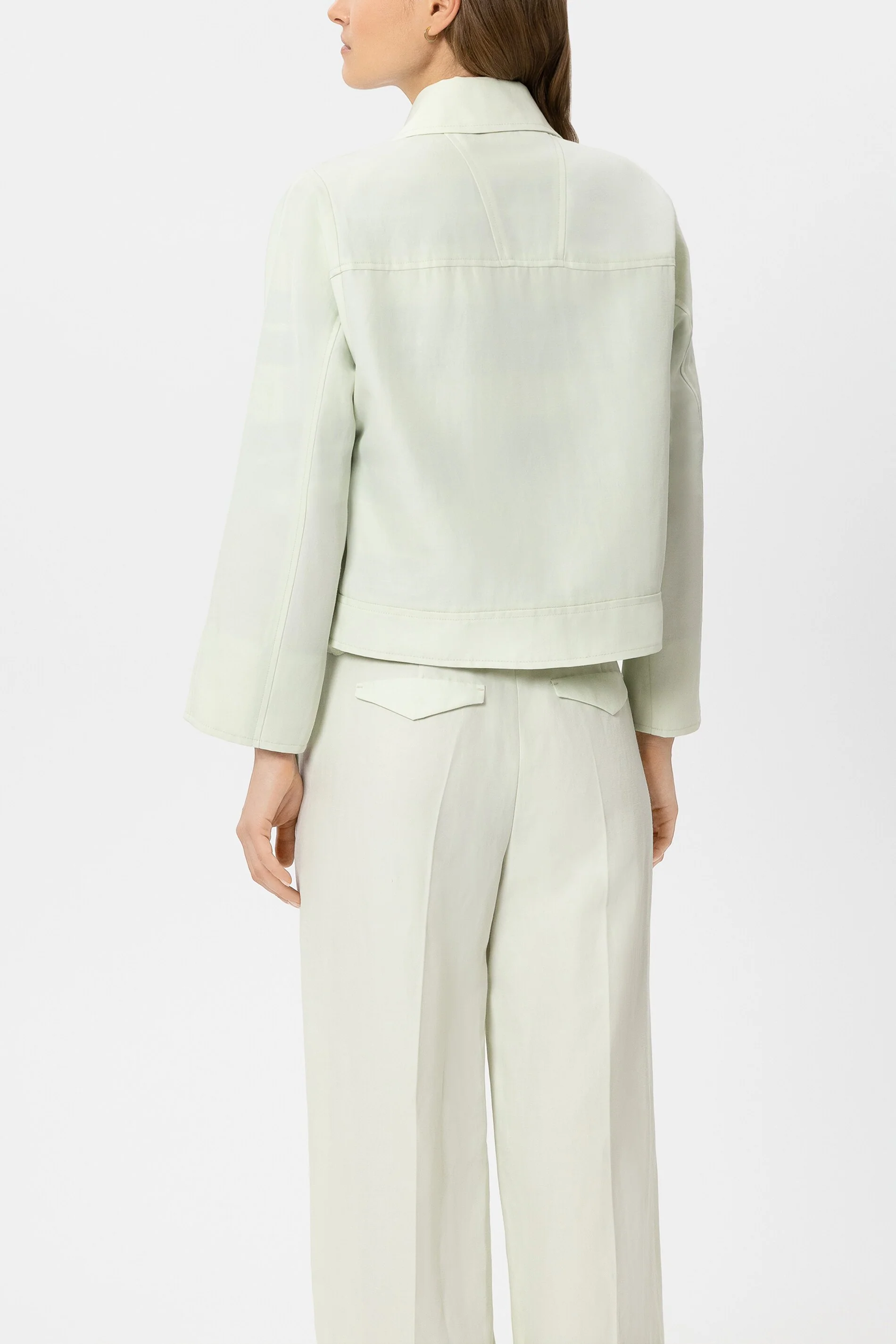 Hemdjacke aus Leinen-Mix - pistachio - Standard - Image 3