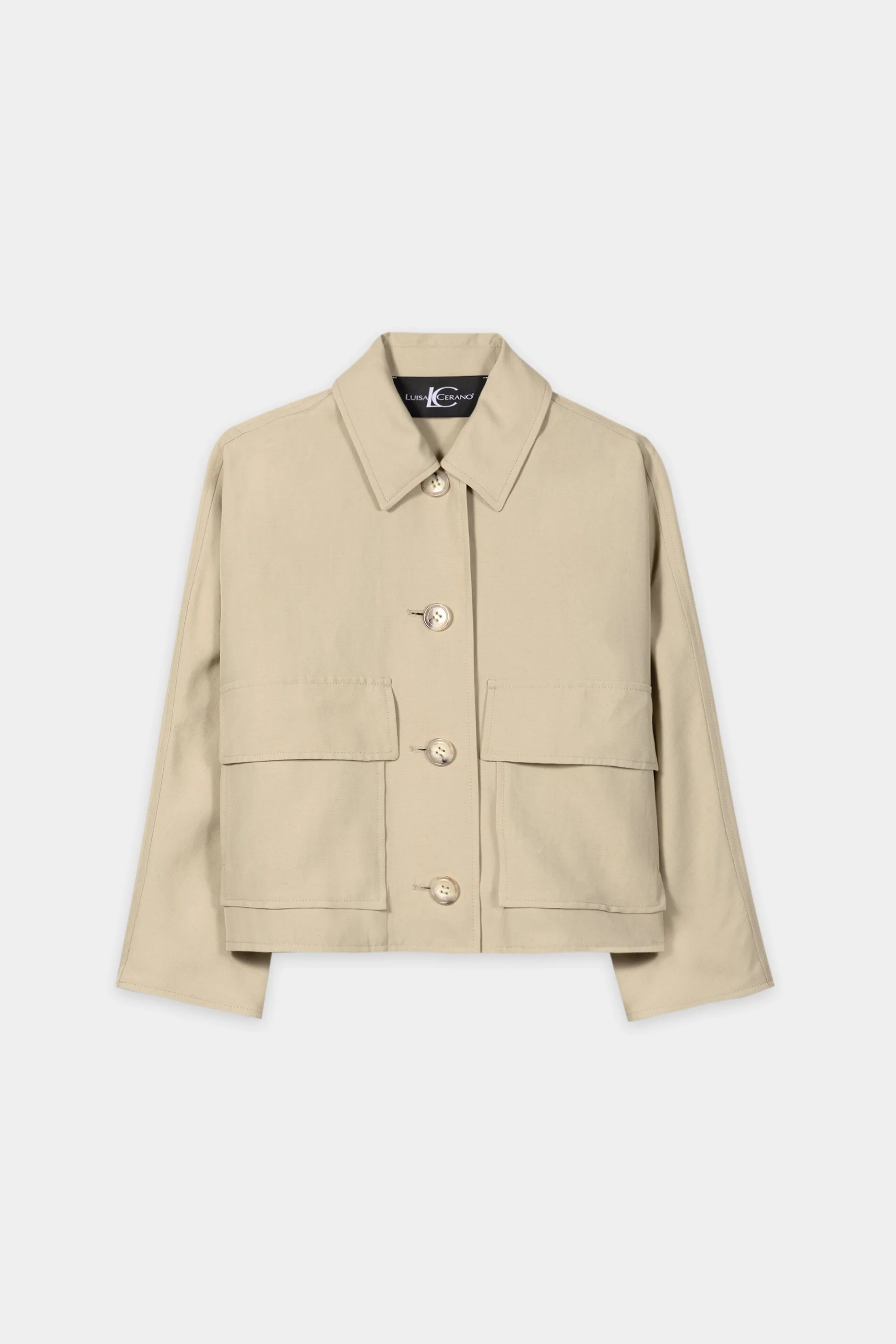 Hemdjacke aus Leinen-Mix - sand - Standard - Image 5
