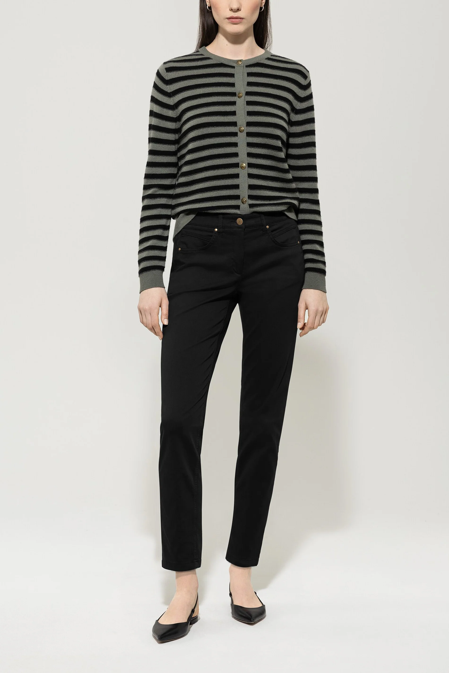 High-Stretch-Colour-Denim - deep black - Standard