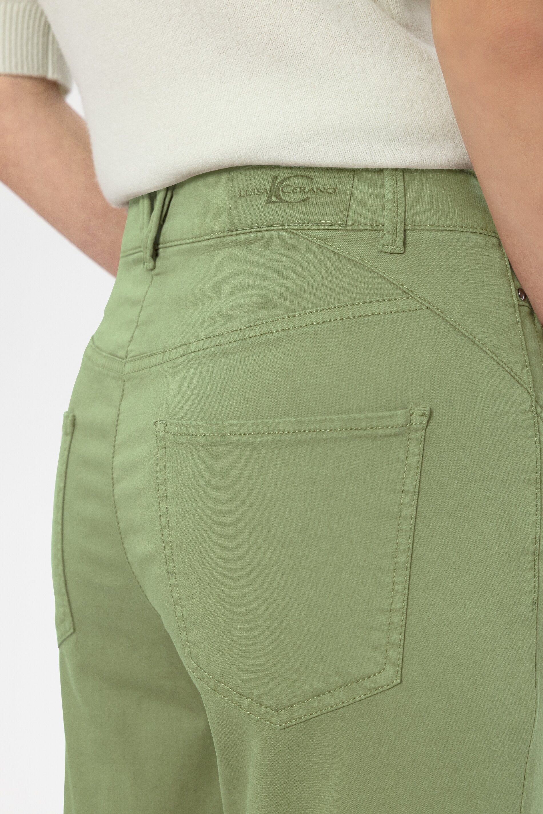 High-Stretch-Tapered-Denim - moss green - Standard - Image 4