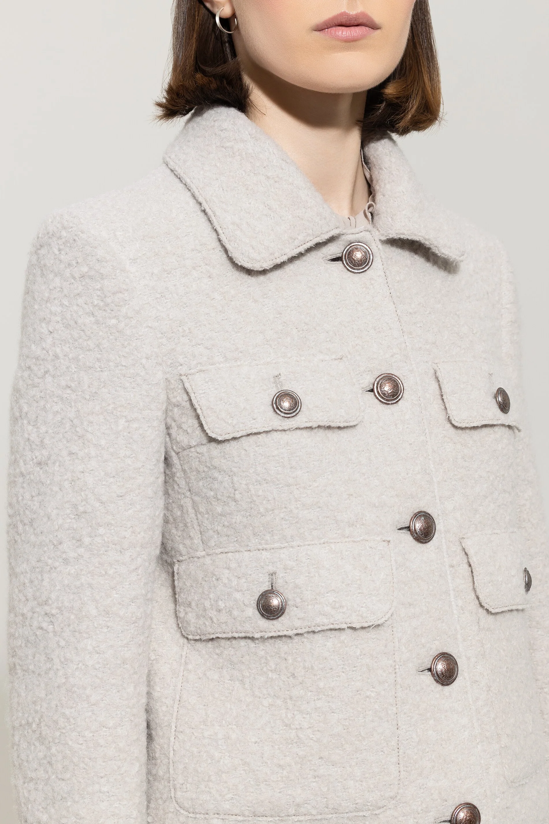 Jacke aus Woll-Mix - oyster - Standard - Image 4