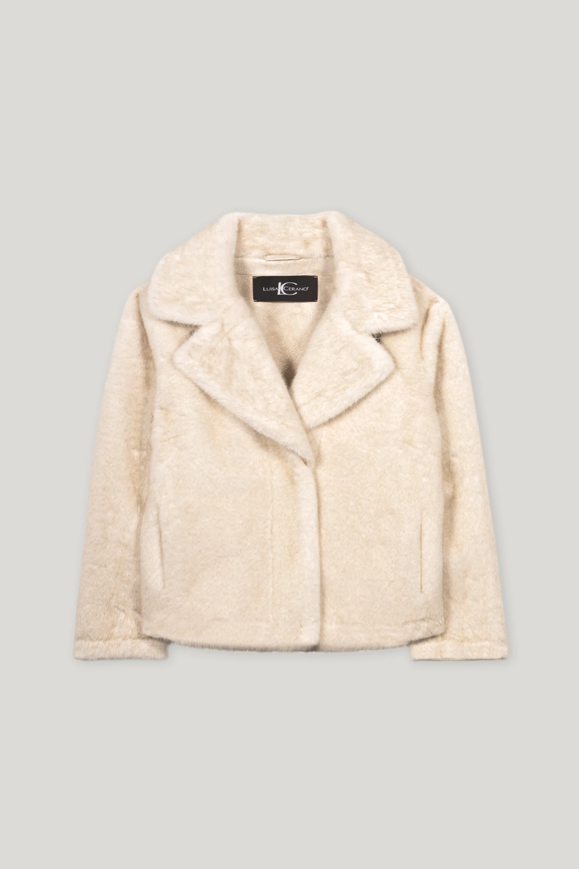 Jacke in Fell-Optik - cream - Standard - Image 5