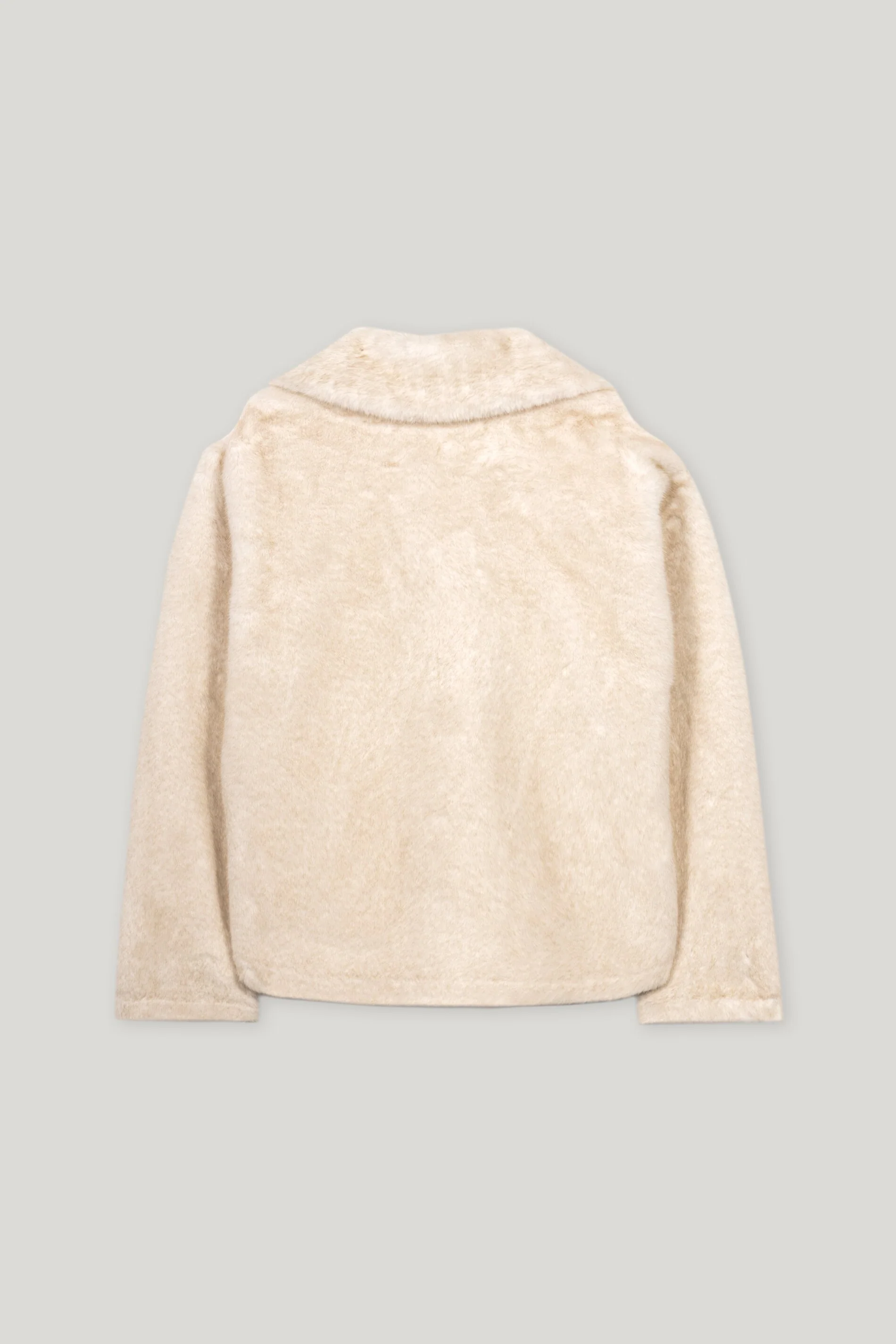 Jacke in Fell-Optik - cream - Standard - Image 6